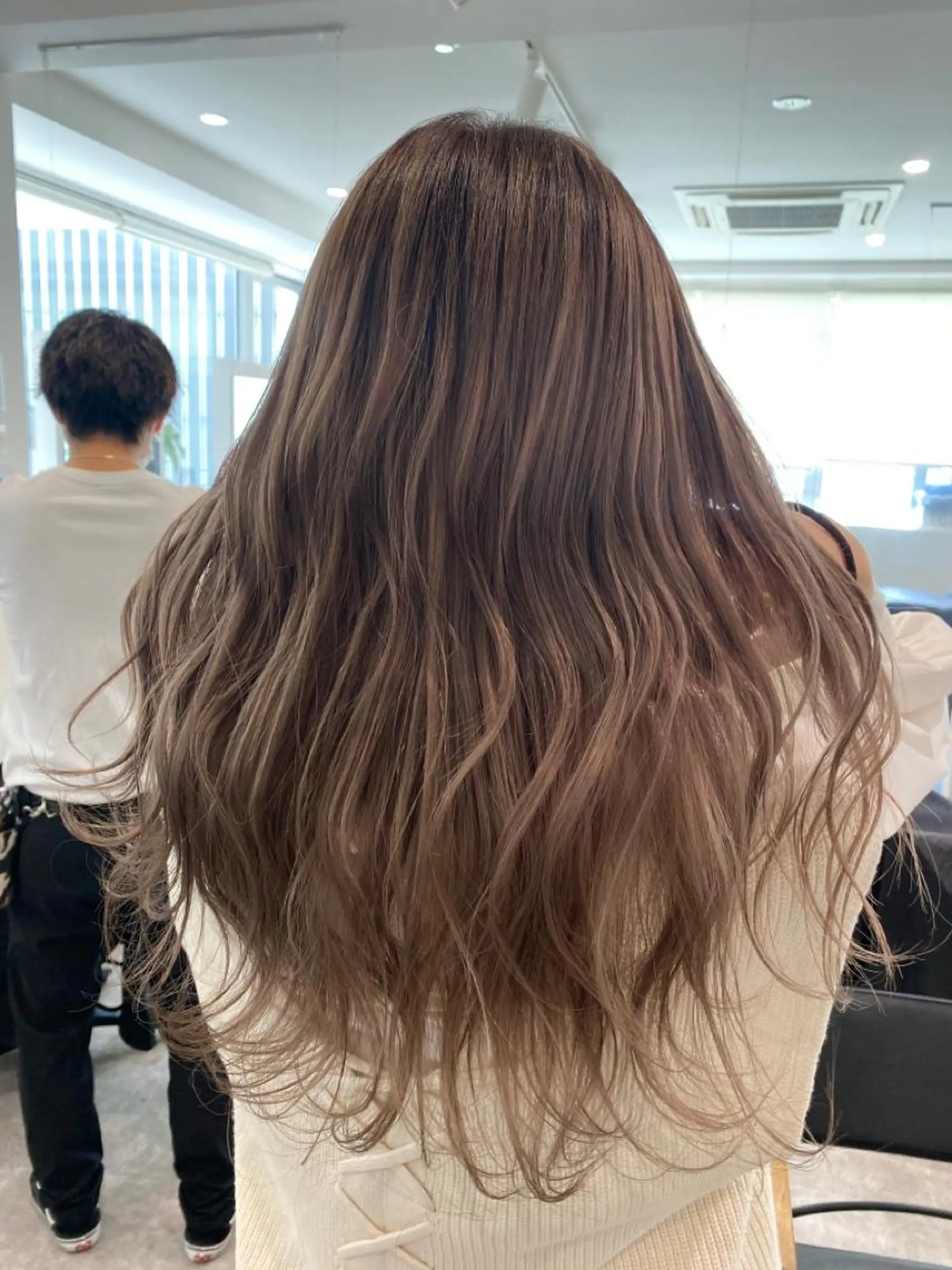 ミディアム カラー ブリーチ カット ヘアカラー トリートメント JIL BLAN 京都のヘアスタイル