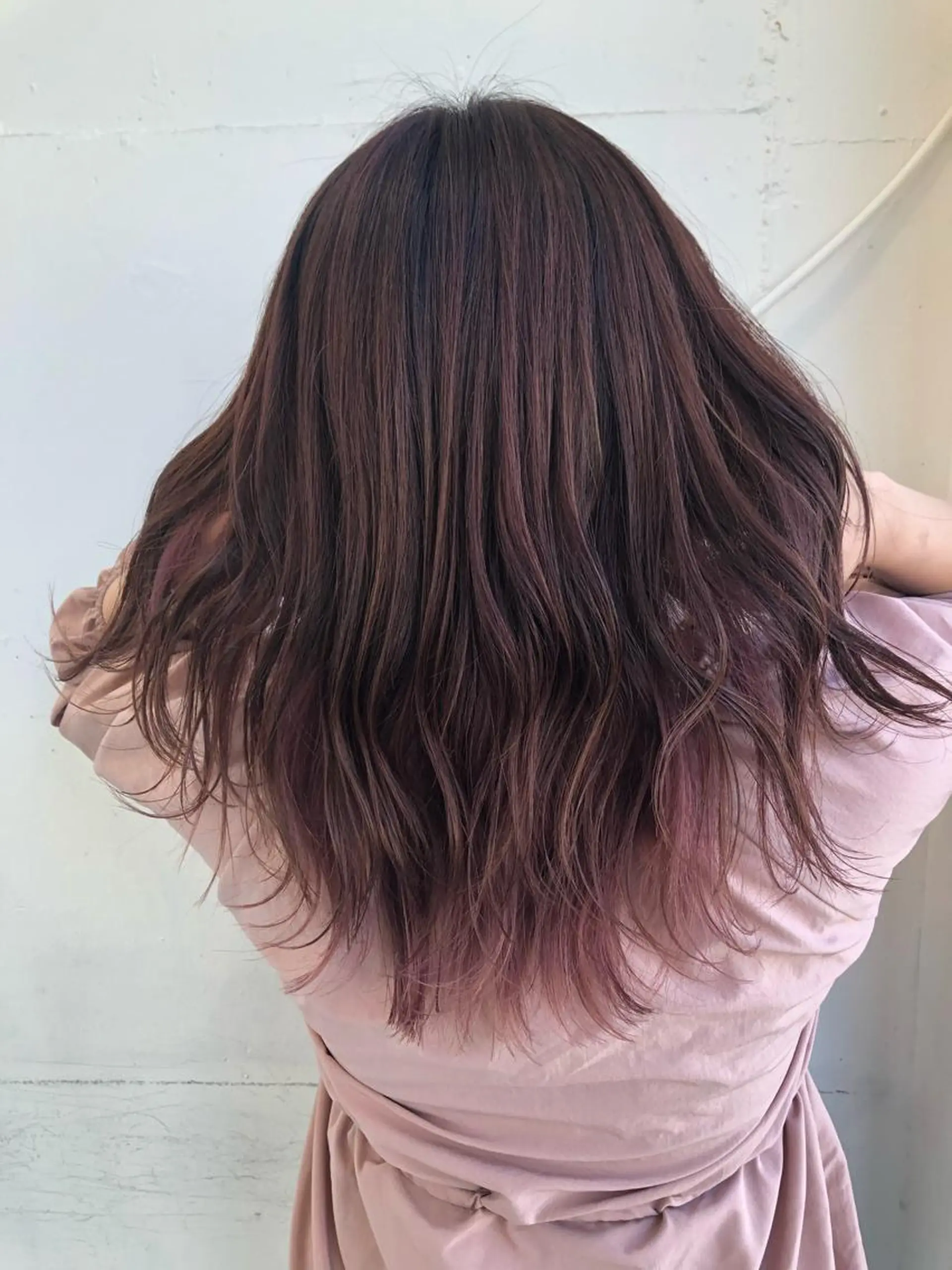 ロング カラー ピンクカラー un所属・un 溝の口 伊豆本のマツエク・マツパデザイン