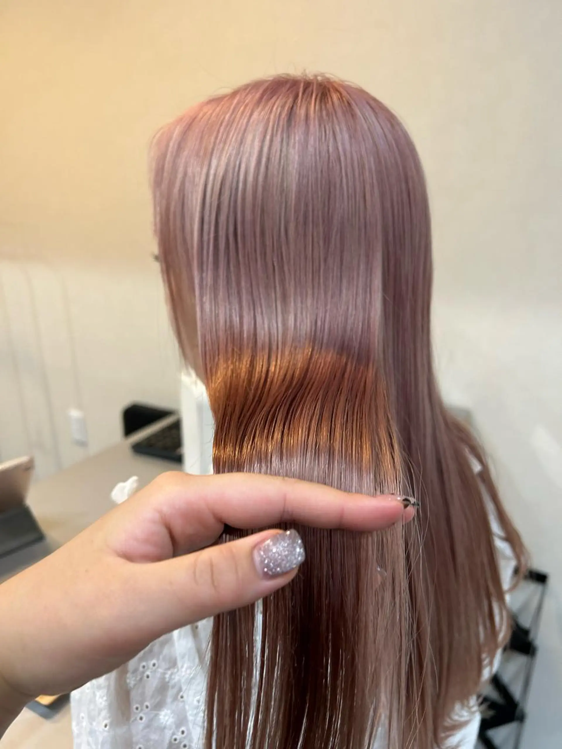 ロング カラー ブリーチ ヘアカラー ボブ/透明感カラー 🧸YUI❤️のヘアスタイル