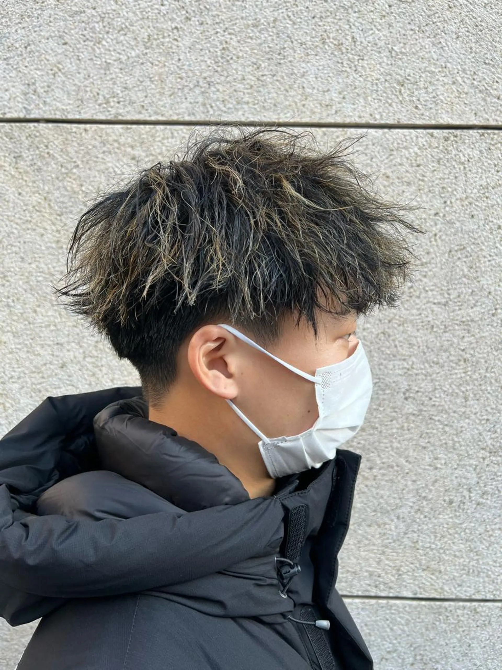 パーマ メンズ 糟谷 慈英のヘアスタイル