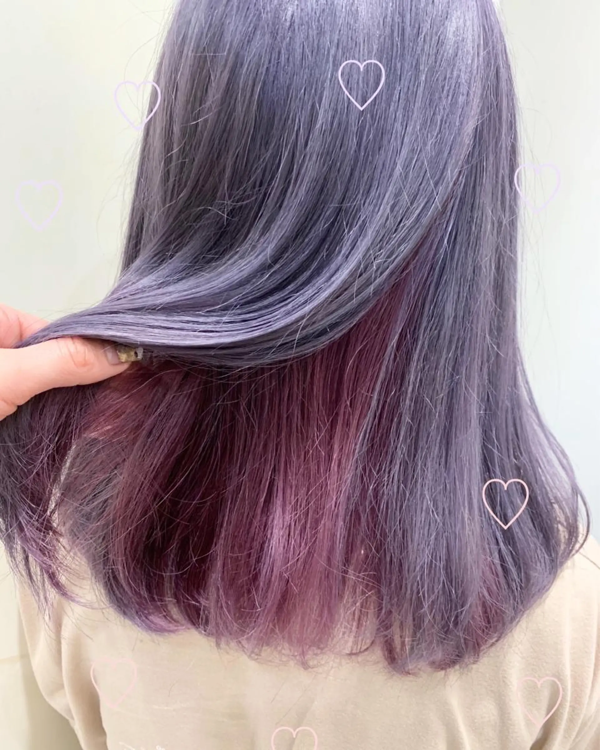 セミロング カラー ラベンダーカラー EMANON新宿東口所属・新宿駅近♡ ♡個室♡三都季🌜のヘアスタイル