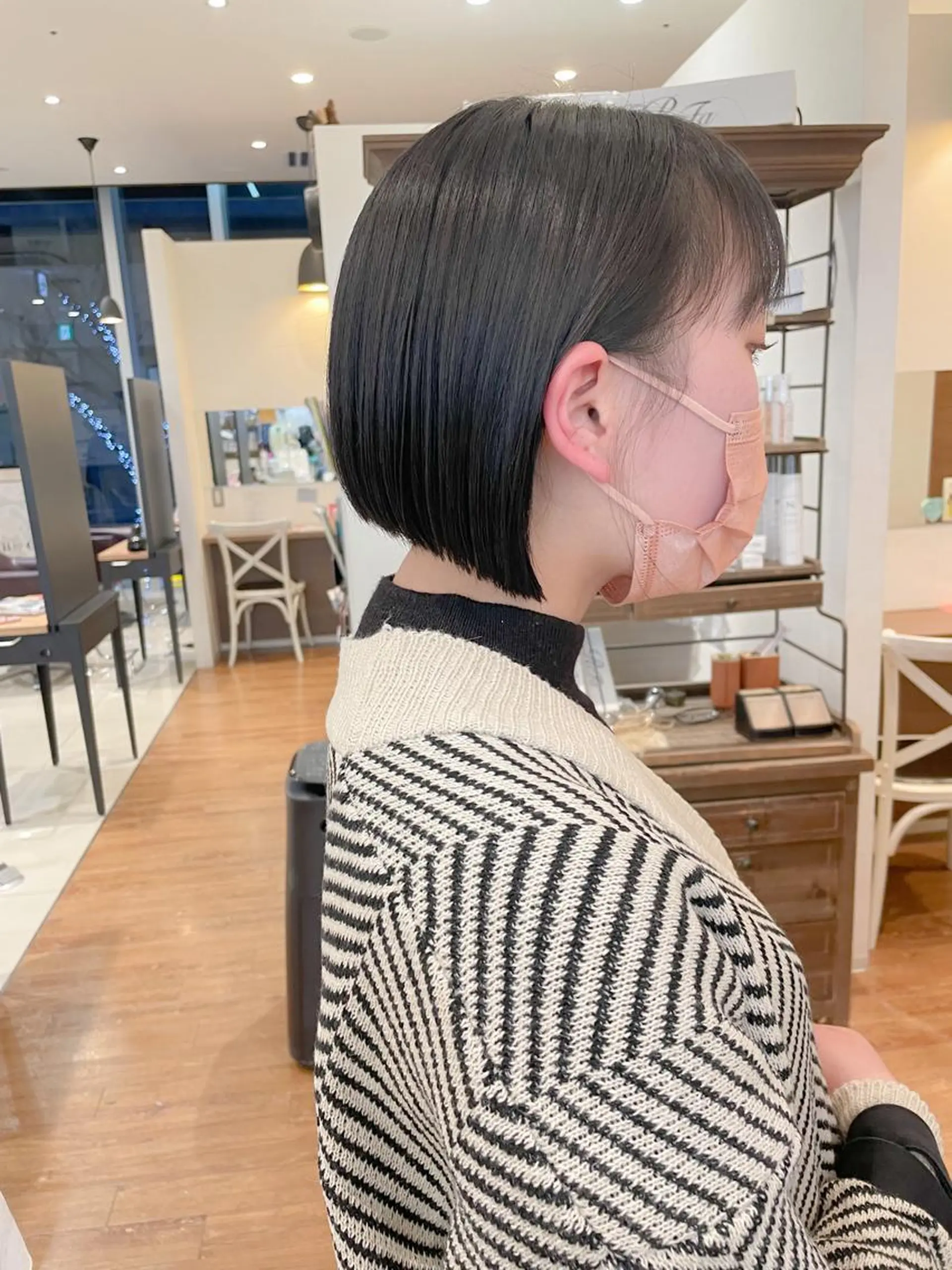 ショート 切りっぱなしボブ ボブ カット 髪質改善/ブリーチ 田代 龍我のヘアスタイル