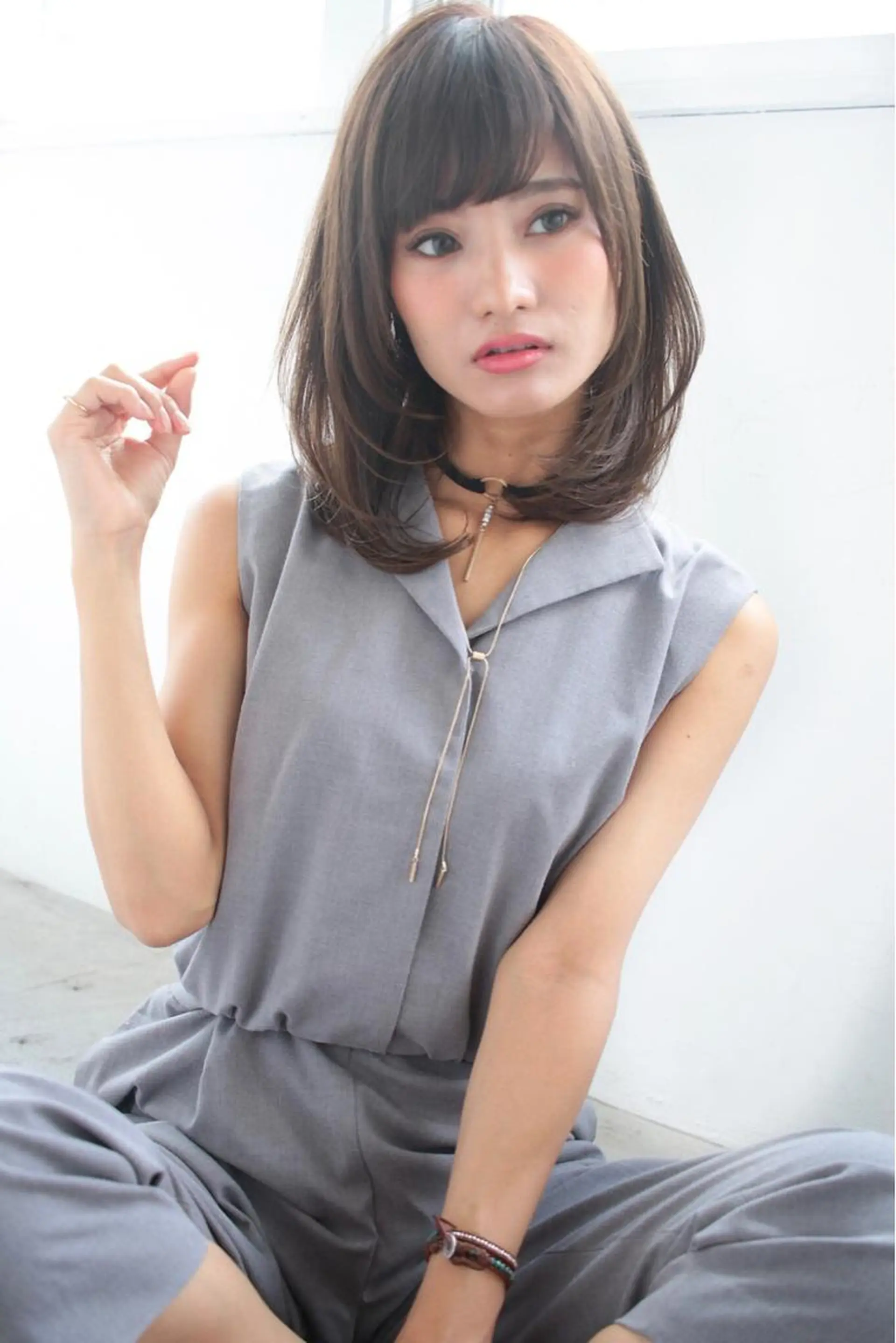 ミディアム 🪞手軽に✨可愛く /池袋　LAND🪞のヘアスタイル