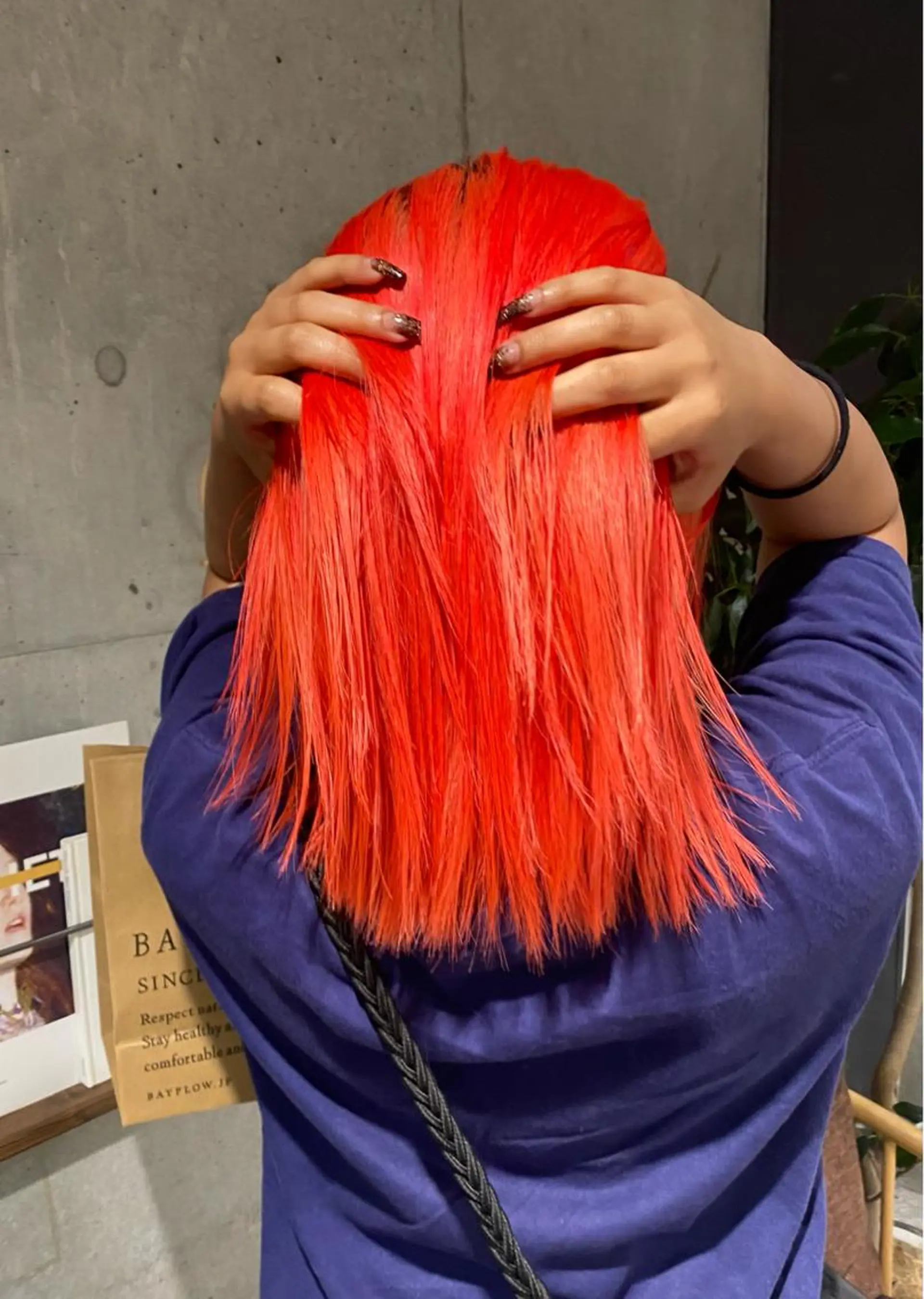 セミロング カラー ヘアカラー トリートメント Yahiko ハイトーンのヘアスタイル