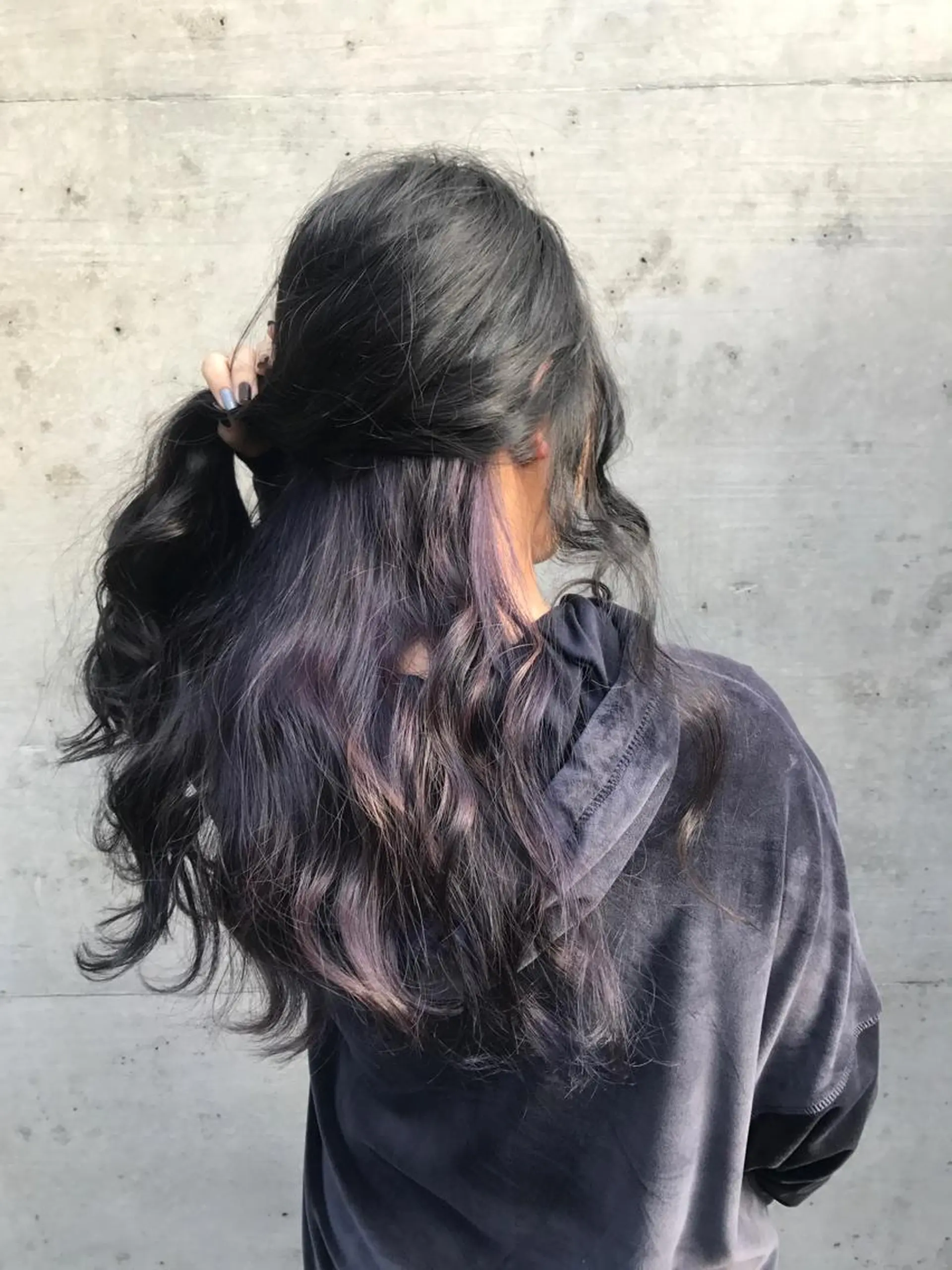 ロング カラー インナーカラー バイオレットカラー ていねい技術No.1 🌈諏訪 健太のヘアスタイル
