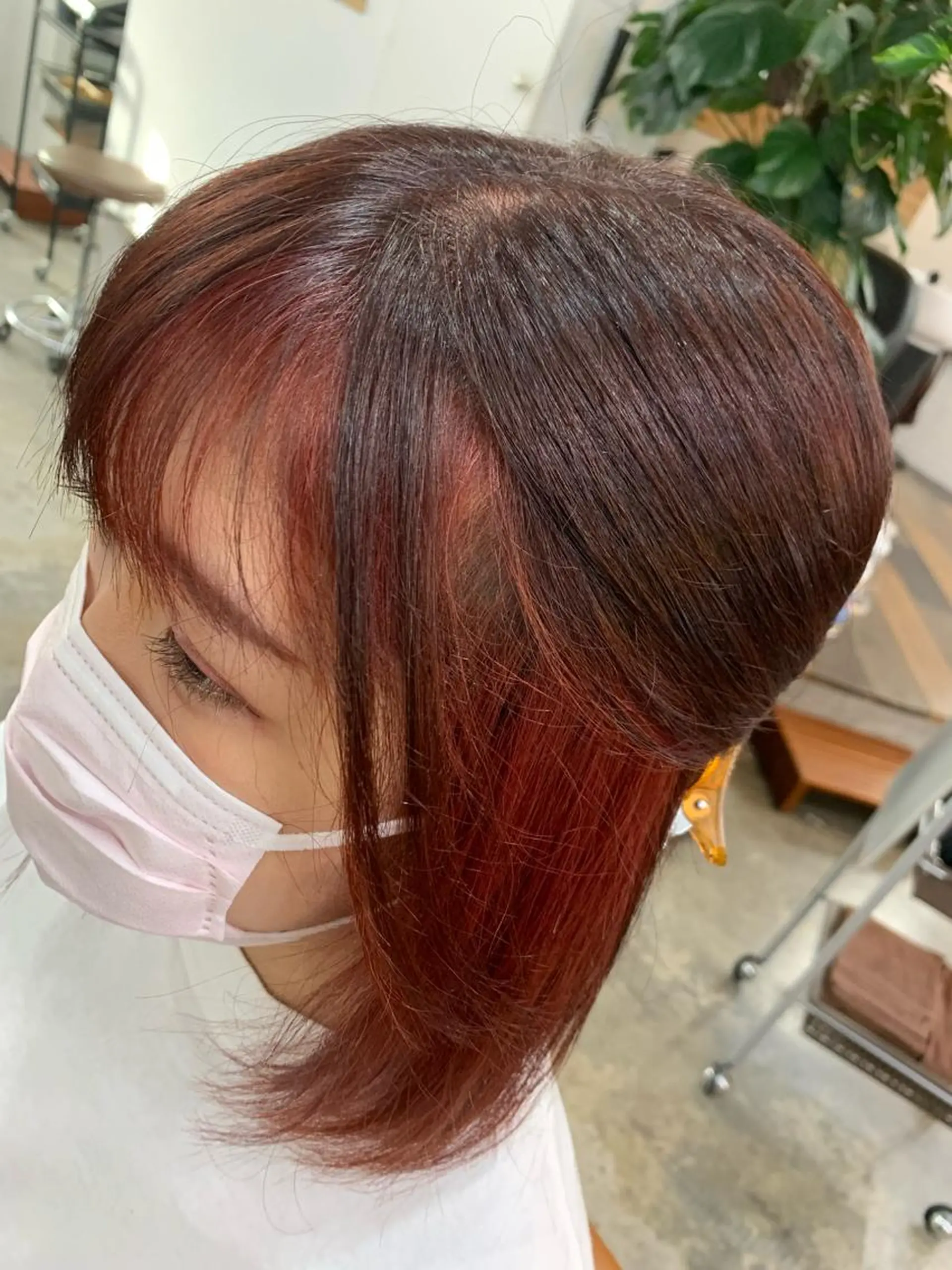 ショート カラー 顔周りカット しば たのヘアスタイル