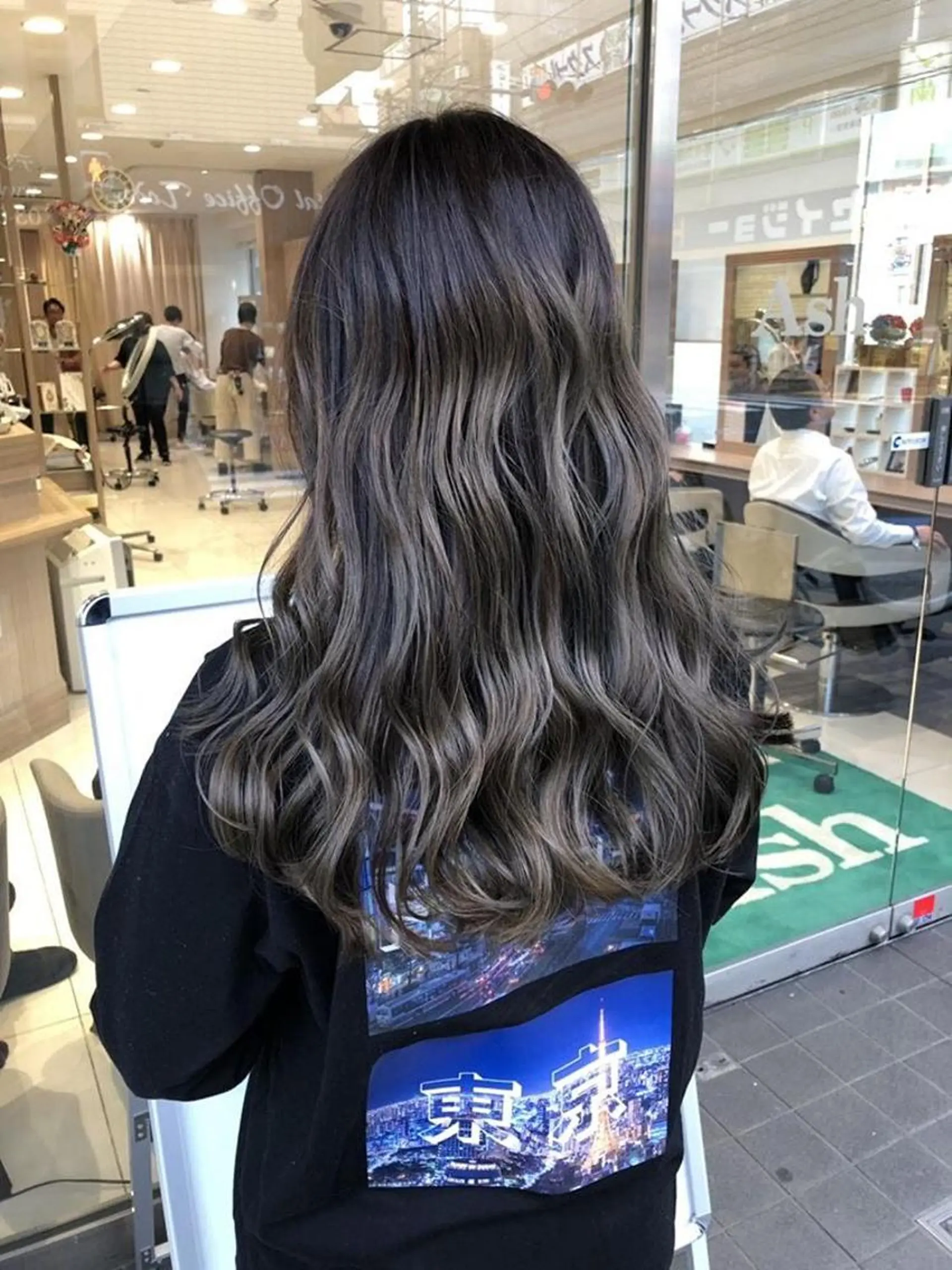 ロング カラー バレイヤージュ レイヤーカット 白髪染め特化美容師 /寺内紳悟のヘアスタイル