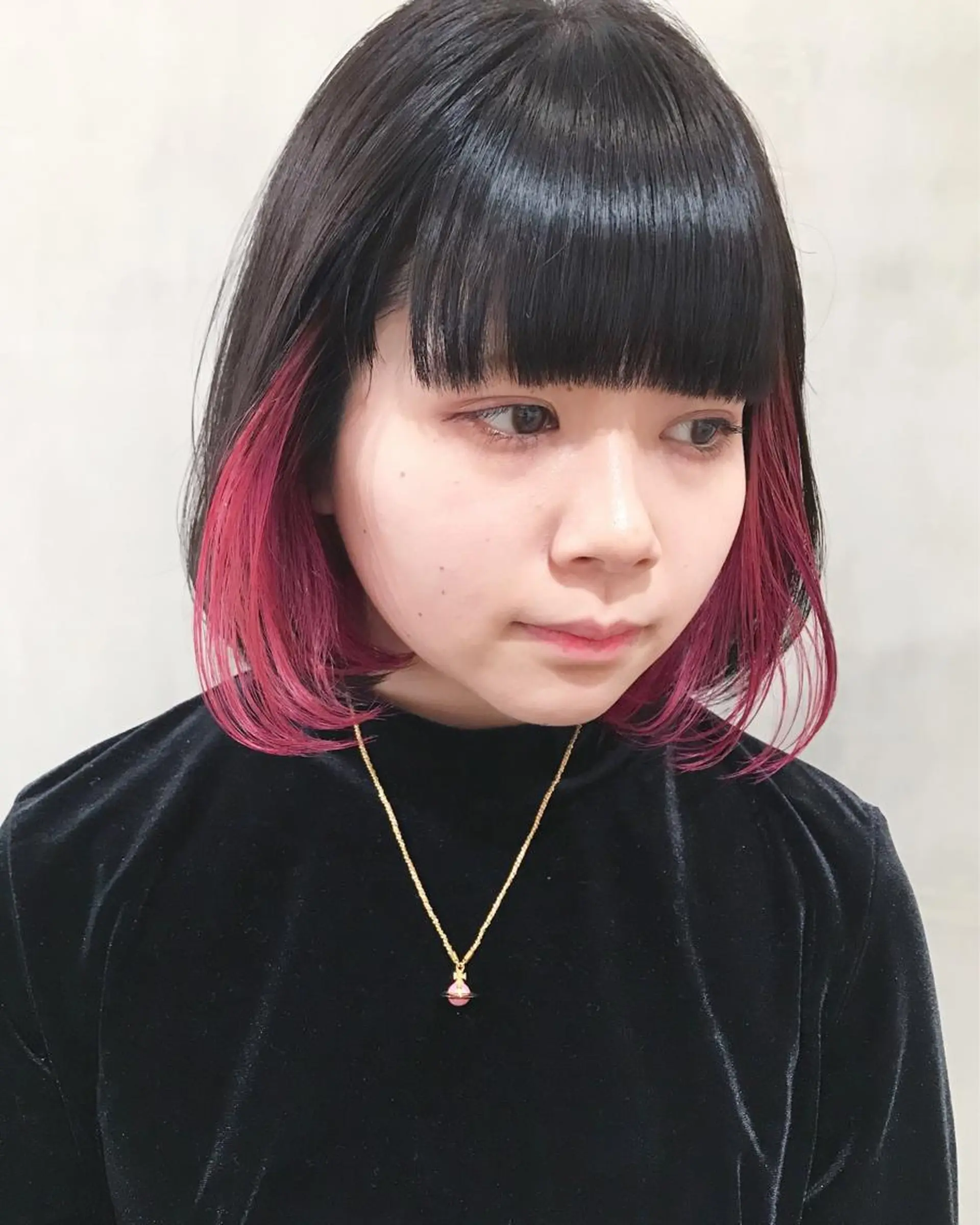 ミディアム カラー 優 作のヘアスタイル
