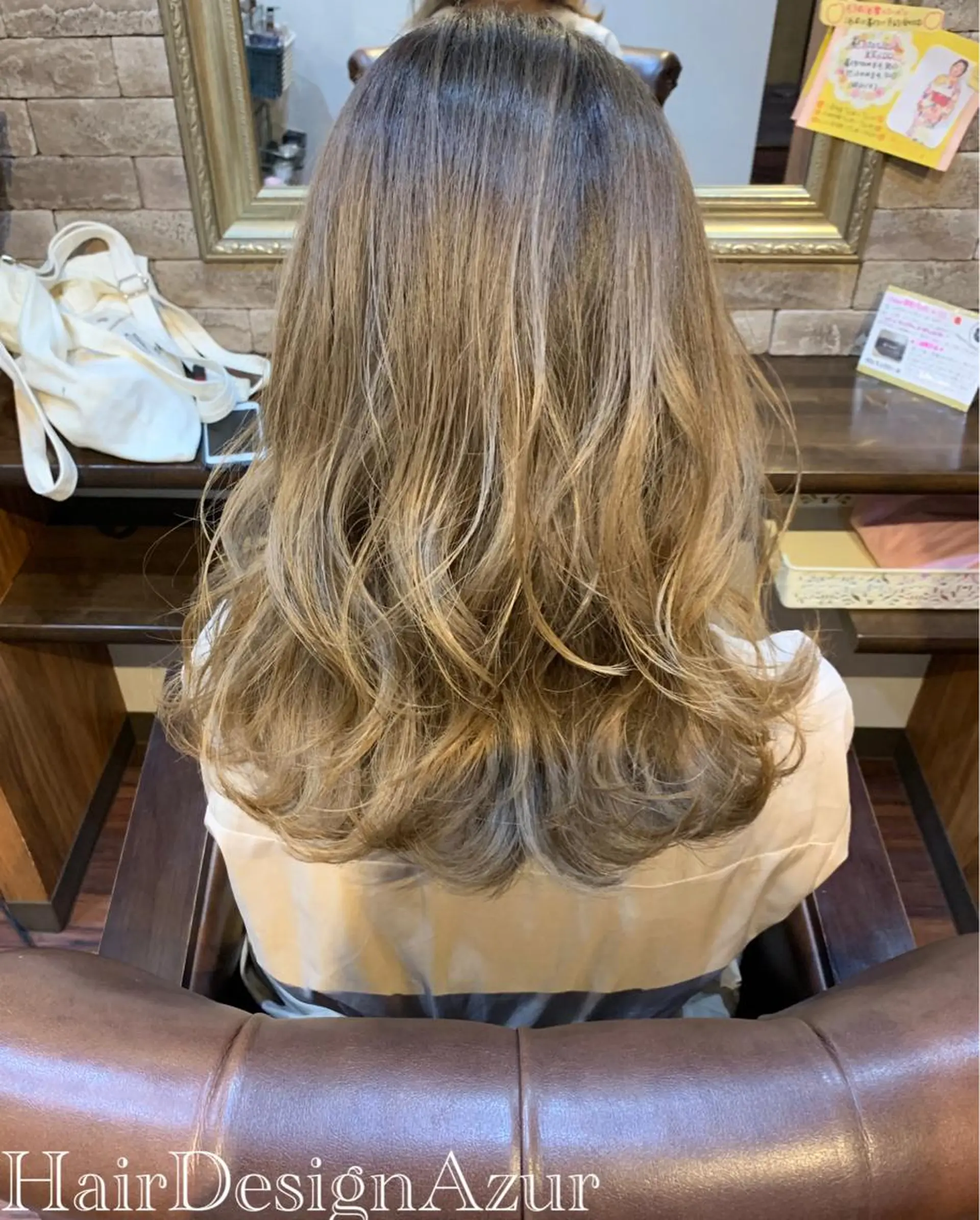 セミロング カラー HairDesign Azurのヘアスタイル