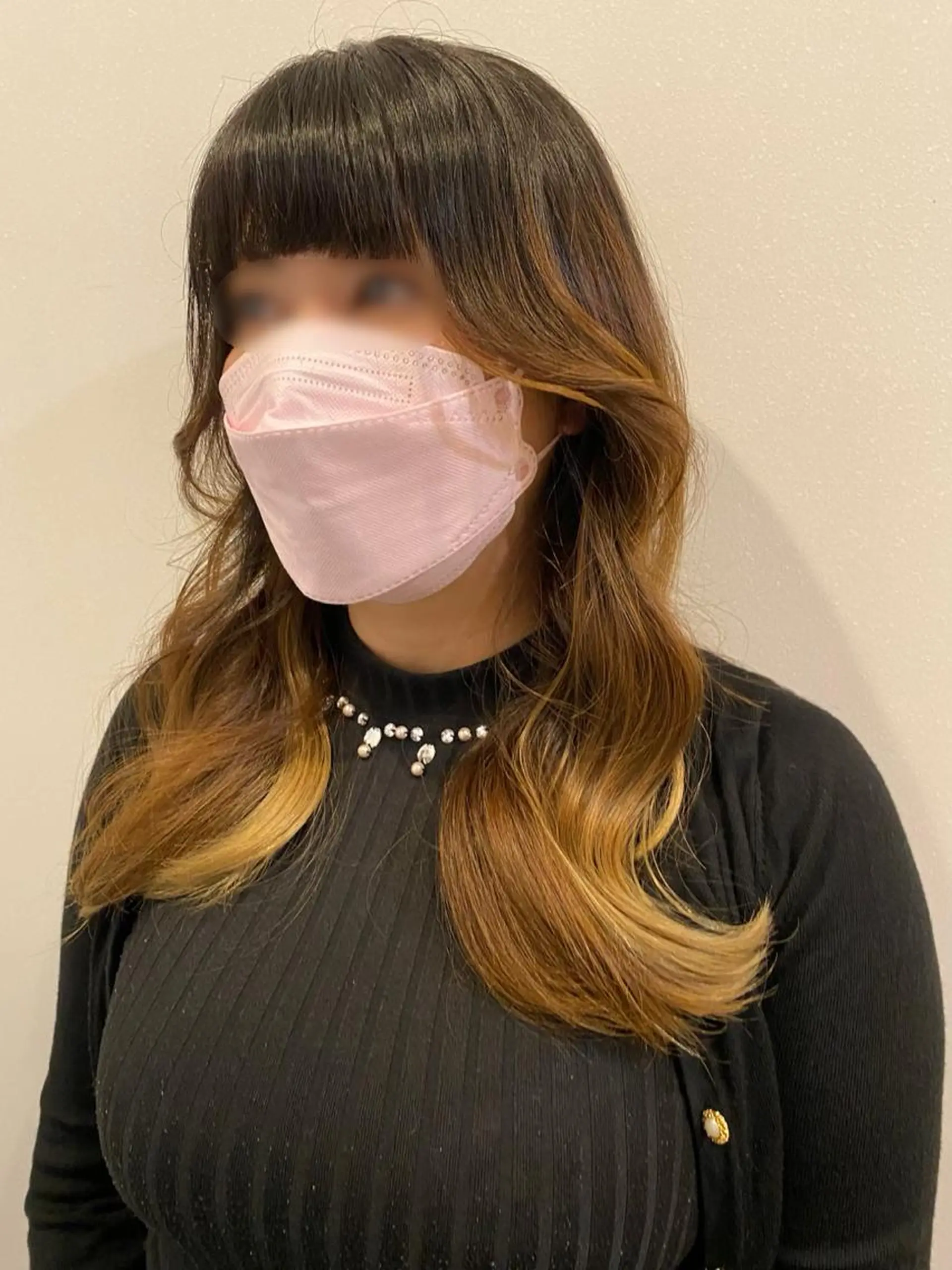 ロング ヨシンモリ uni原宿所属・韓国ヘア レイヤーカットのヘアスタイル