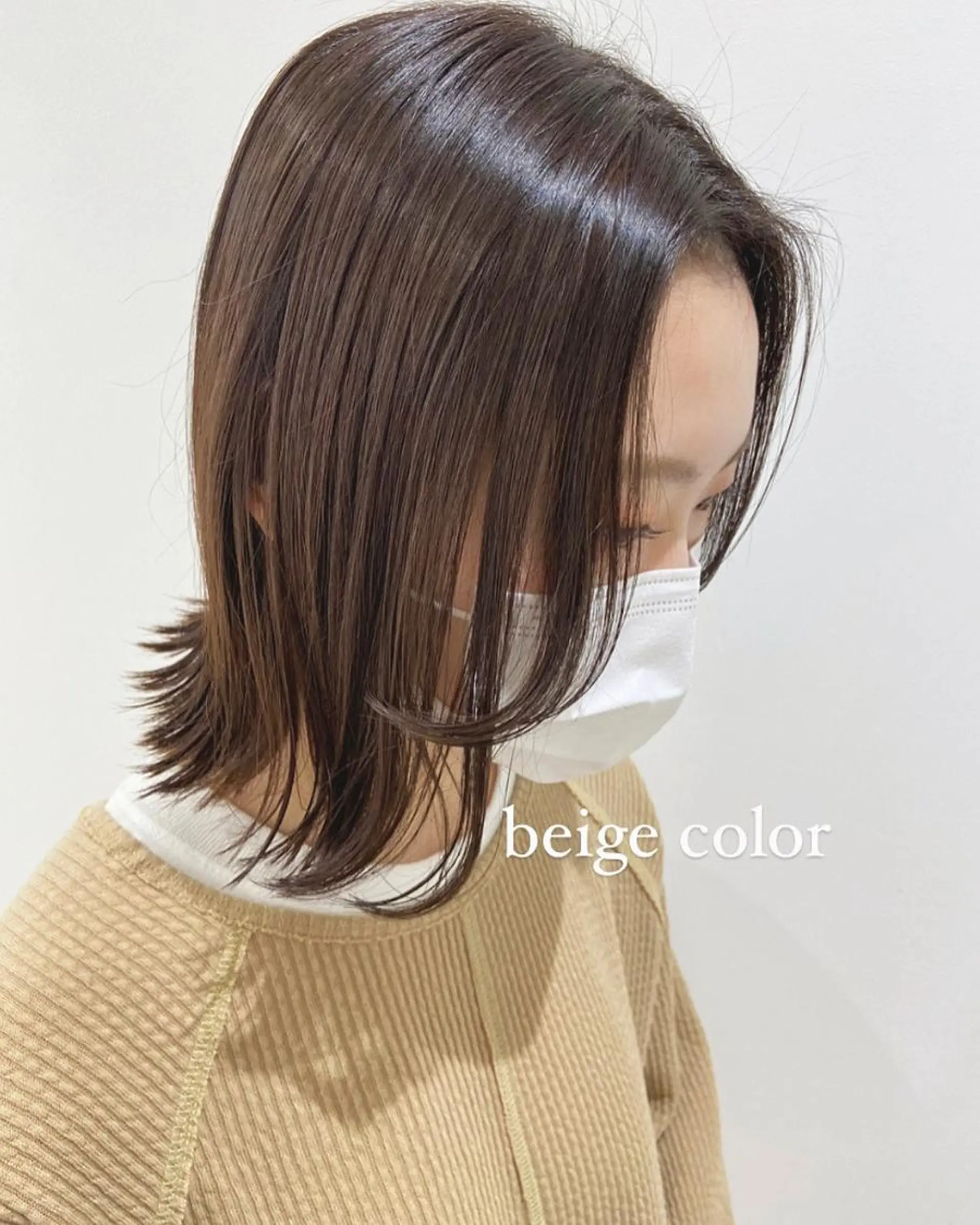 ミディアム カラー ベージュカラー 韓国風愛されヘア 🇰🇷RITO🎀のヘアスタイル
