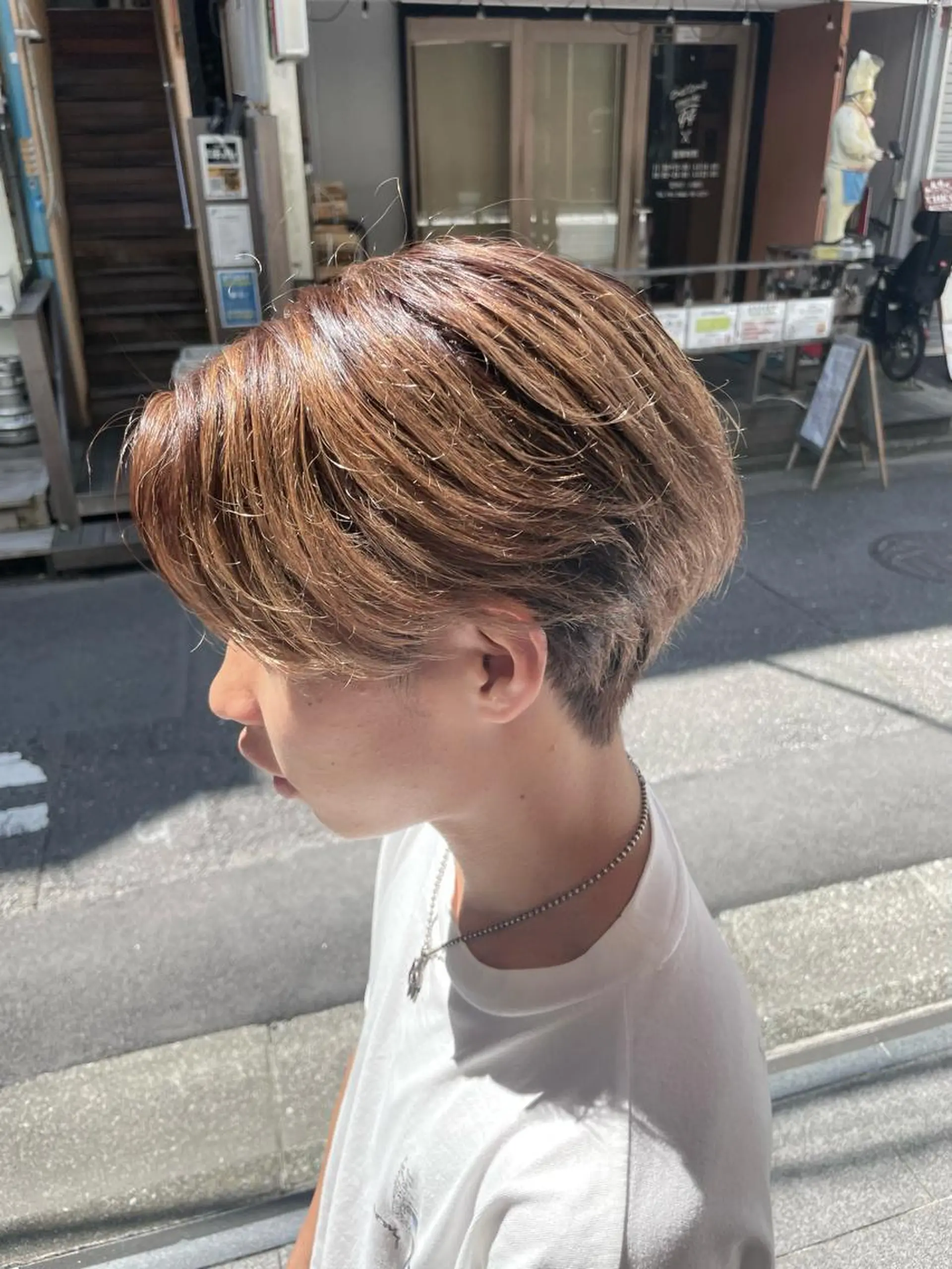 ショート カラー ヘアアレンジ メンズ ヘアカラー トリートメント 【Sweep】おじま のぞみのヘアスタイル