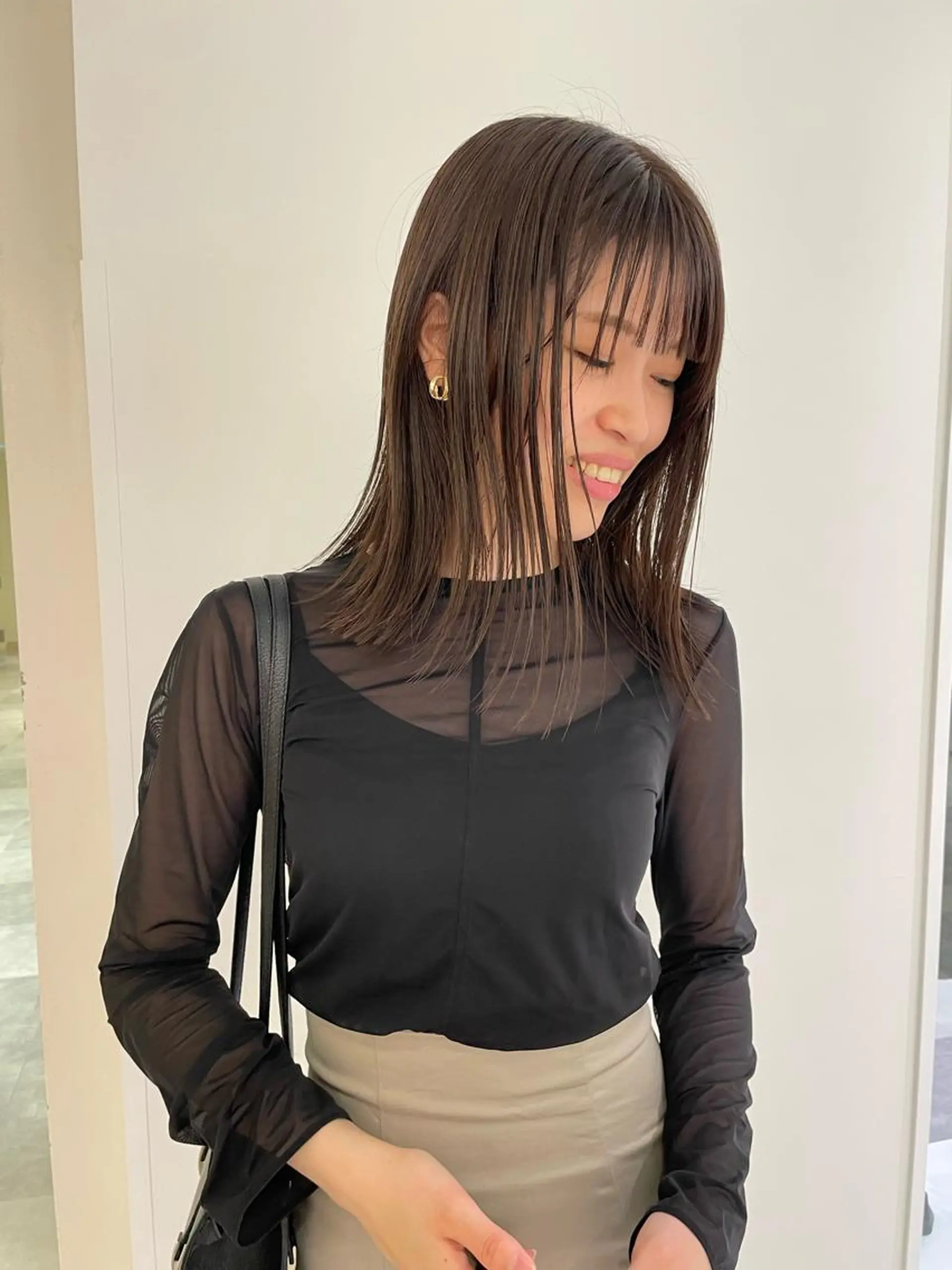 ミディアム カラー カット ヘアカラー iet.所属・ウルフ/ボブ/耳ツボ ジュエリー◎ricoのヘアスタイル