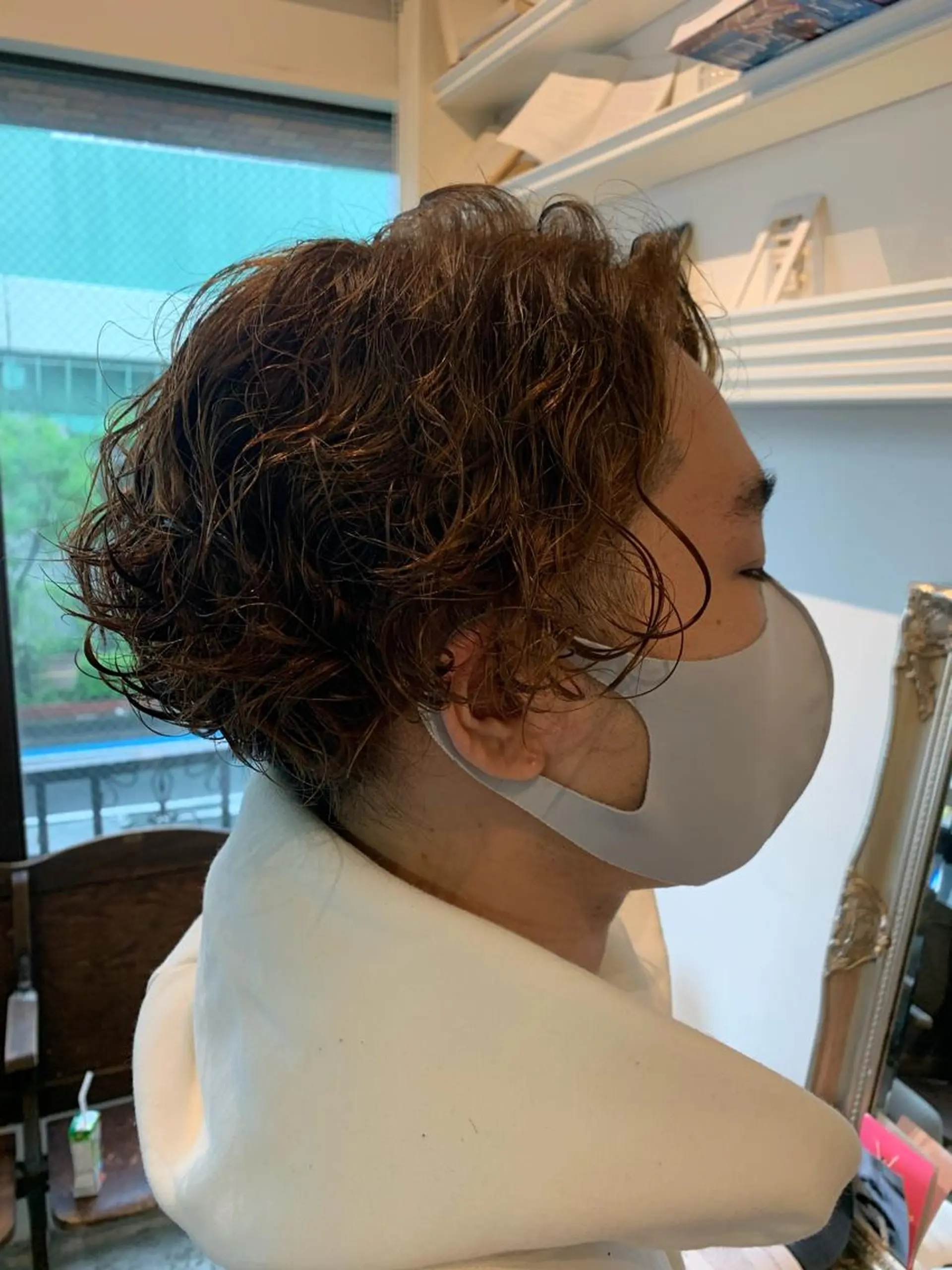ショート カット パーマ トリートメント ヘッドスパ ヘアセット 山口 竣也のヘアスタイル