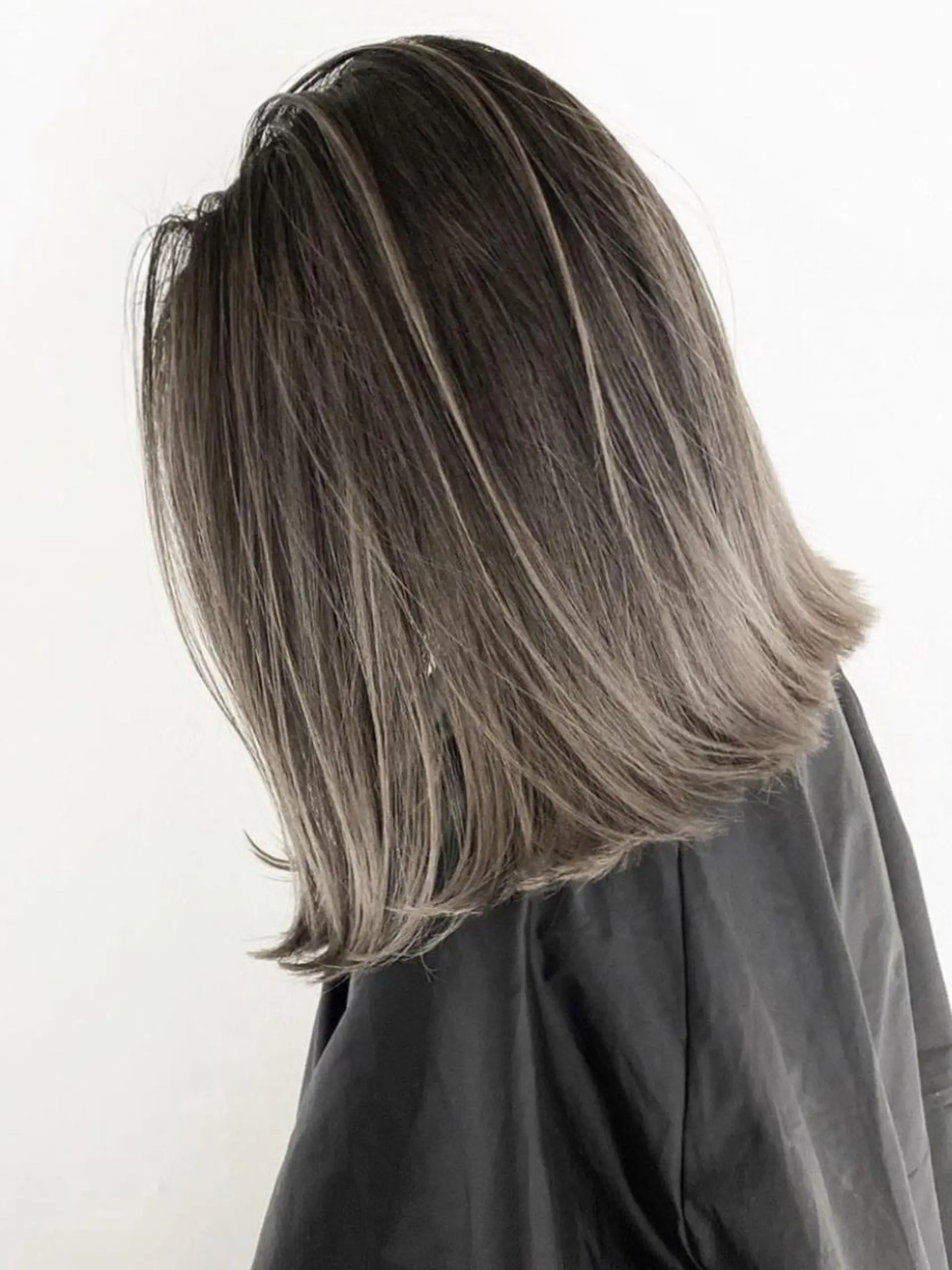 ミディアム カラー 骨格補正似合わせ カット阿部建のヘアスタイル