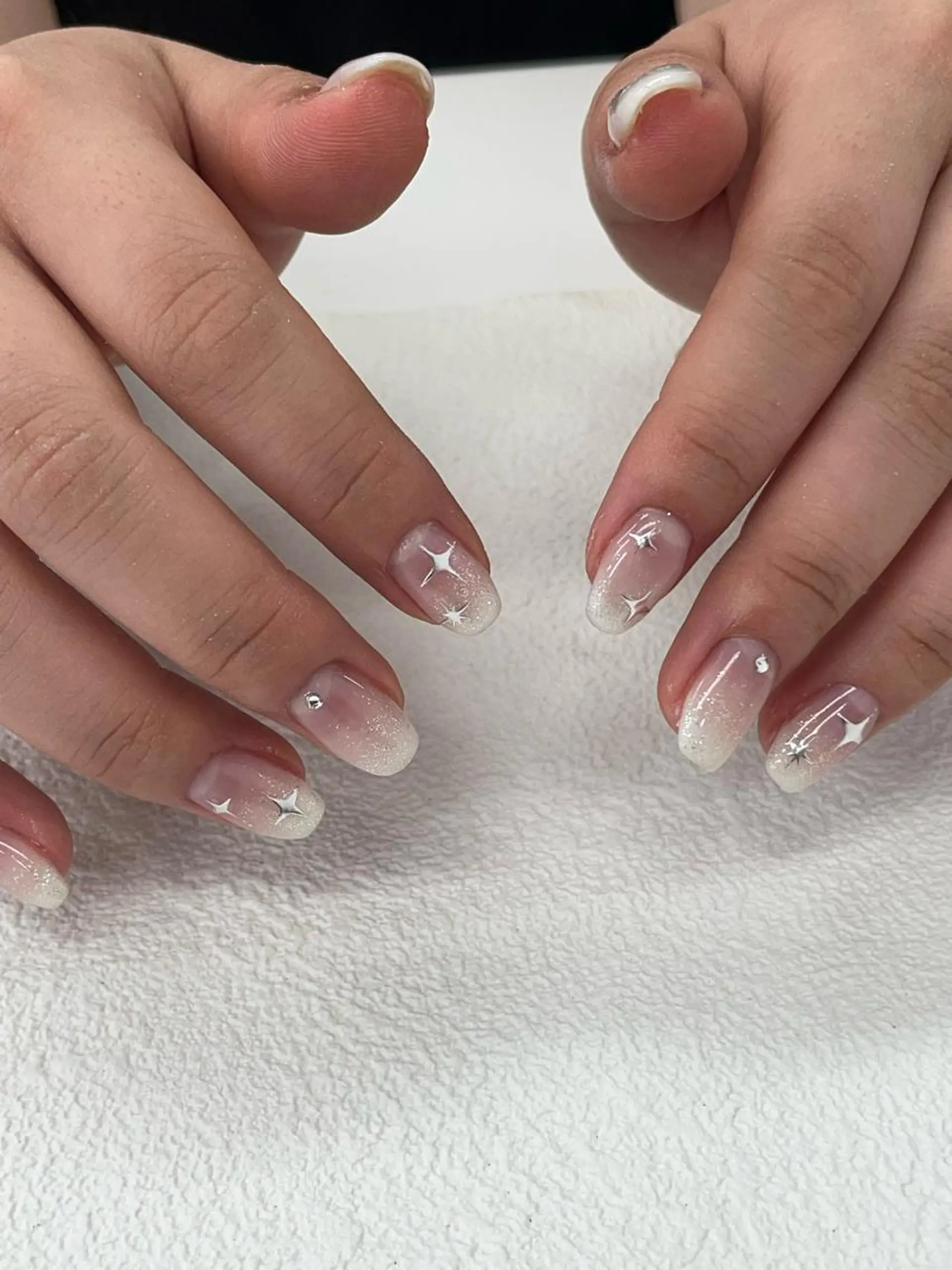 セミロング フットネイル mark 🤍Yuki🤍のネイルデザイン