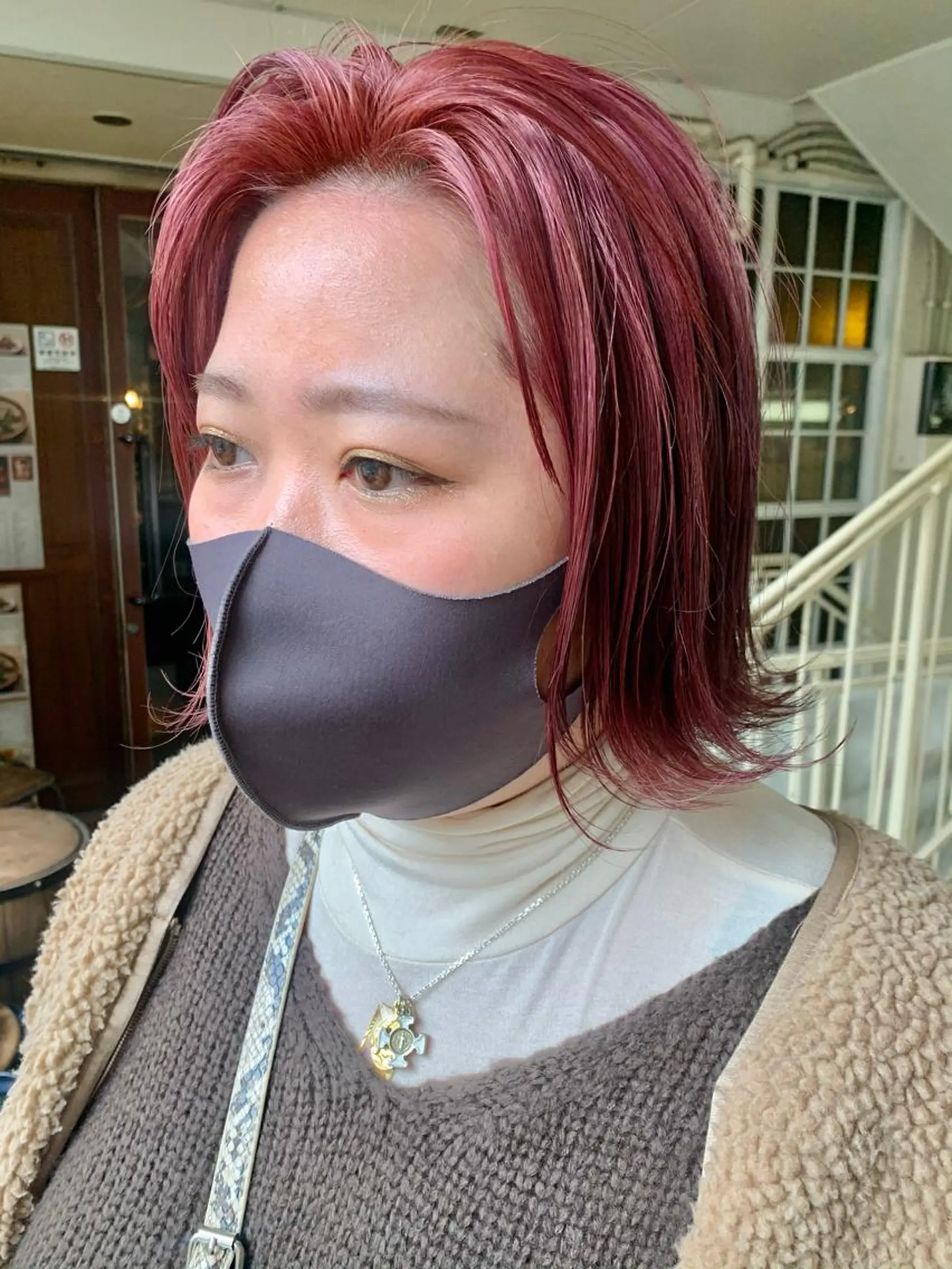 ミディアム カット ヘアカラー トリートメント ヘアセット 🍊 MOEKO🍊のヘアスタイル