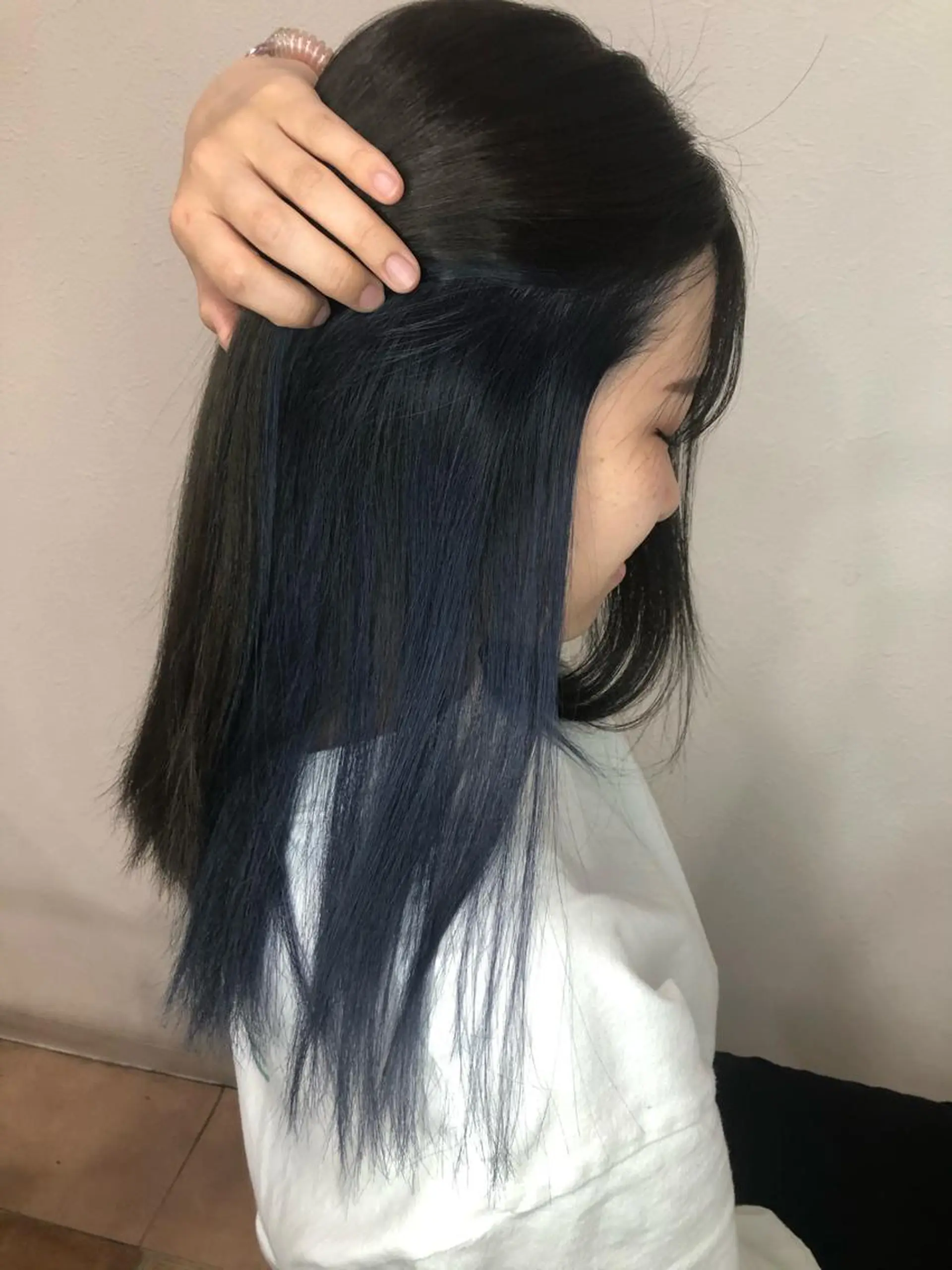 セミロング カラー ヘアカラー 福岡 舞のヘアスタイル