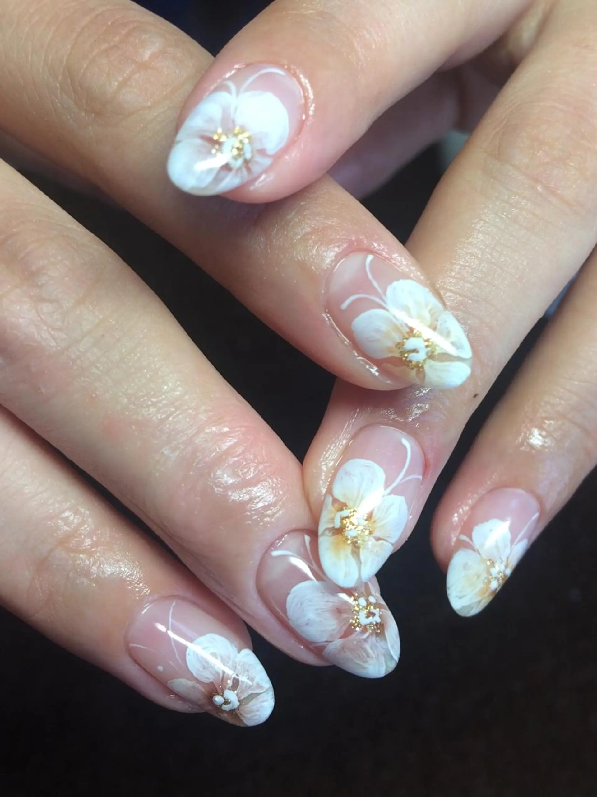 ネイル フラワーネイル グラデーション nail salon 7☺︎2所属・nail salon 7☺︎2のネイルデザイン