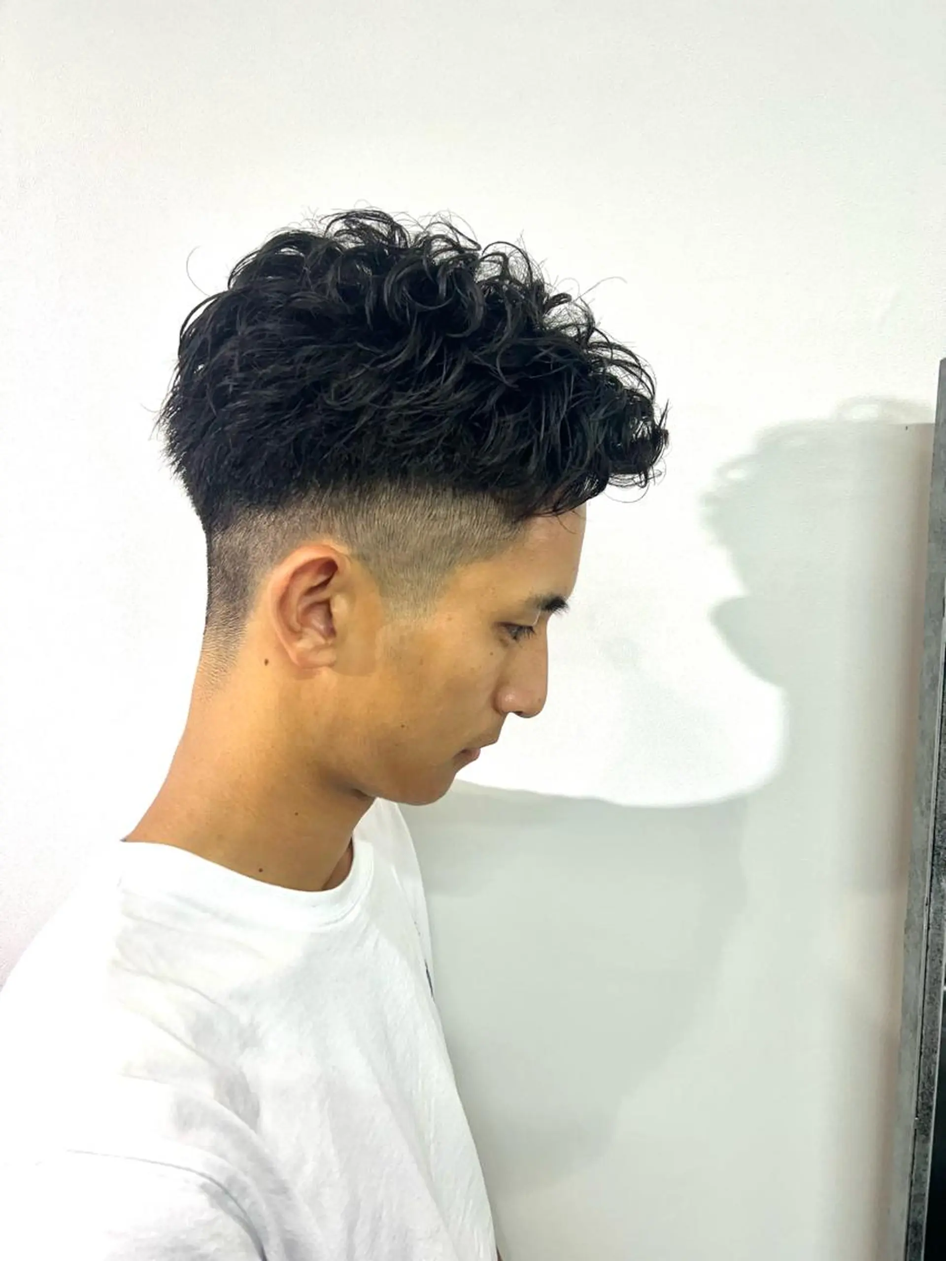 パーマ ヘアアレンジ メンズ フェードカット メンズパーマ カット パーマ ヘアセット 飛田 楓信のヘアスタイル