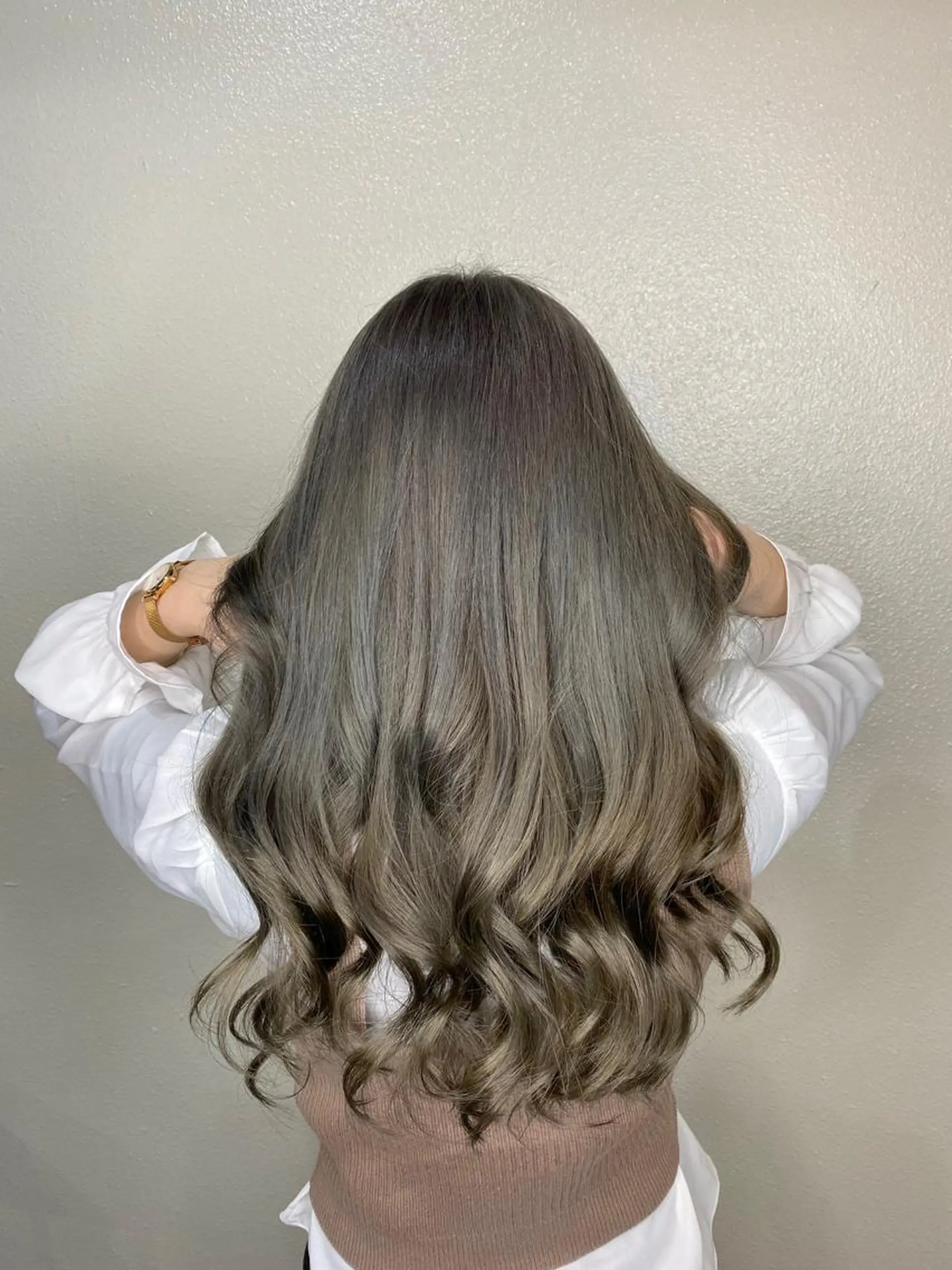 ロング カラー 髪質改善ストレート髪 質改善カラー特化中崎のヘアスタイル