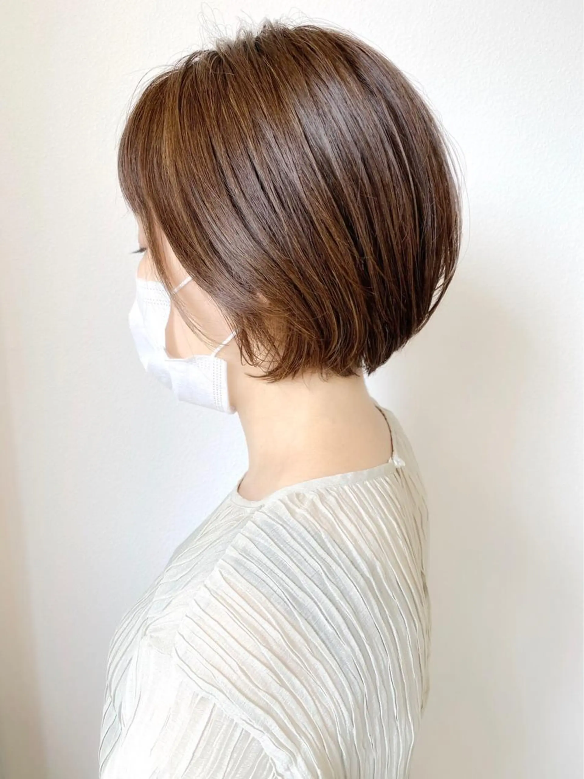 ショート カラー 🩰オリーブ/ ベージュ松本咲花🩰のヘアスタイル