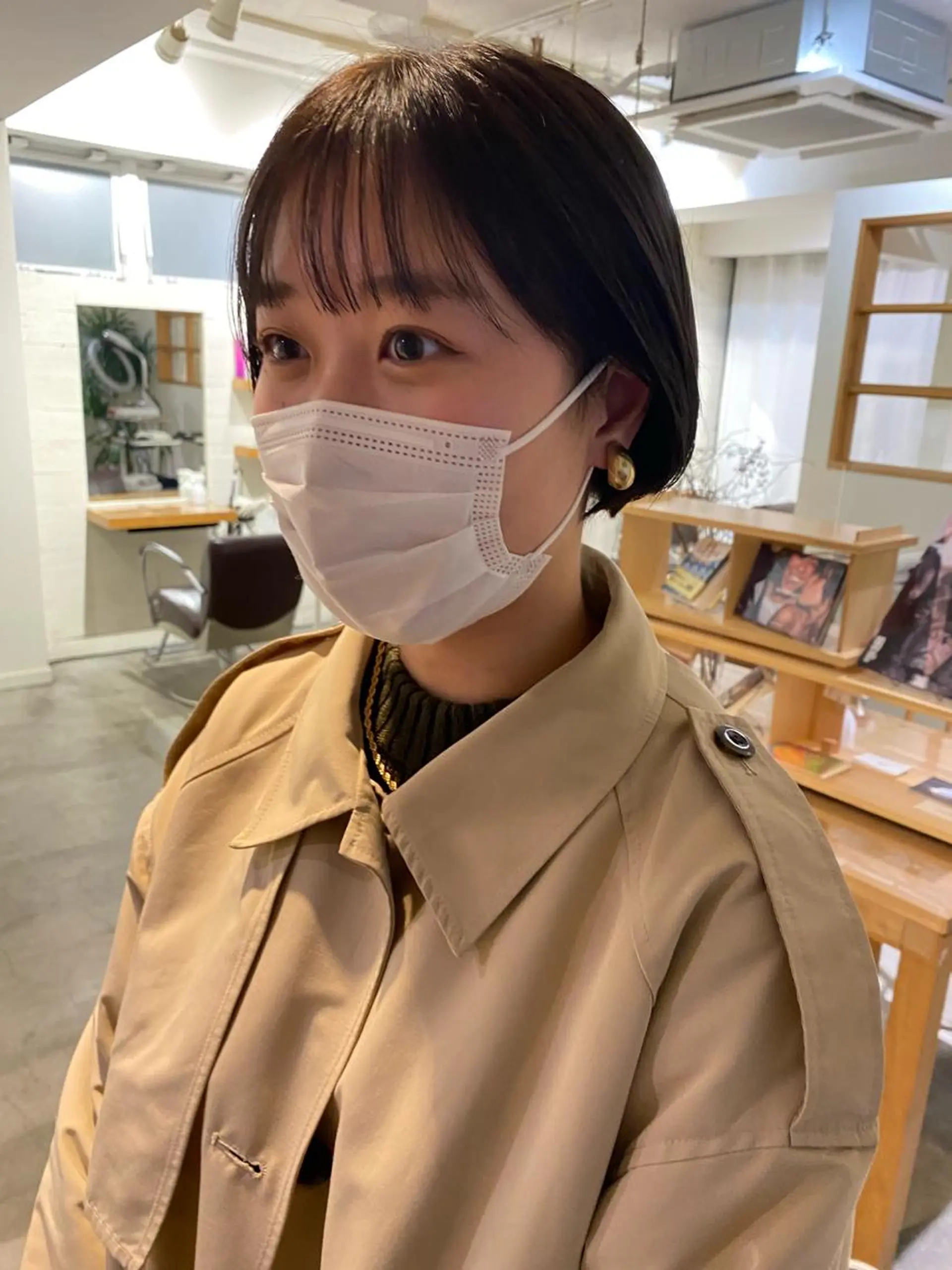 ショート カラー マツエク・マツパ ショートボブ ボブ ショートヘア カット ヘアカラー トリートメント 艶髪💫透明感カラー 🕊まやのヘアスタイル