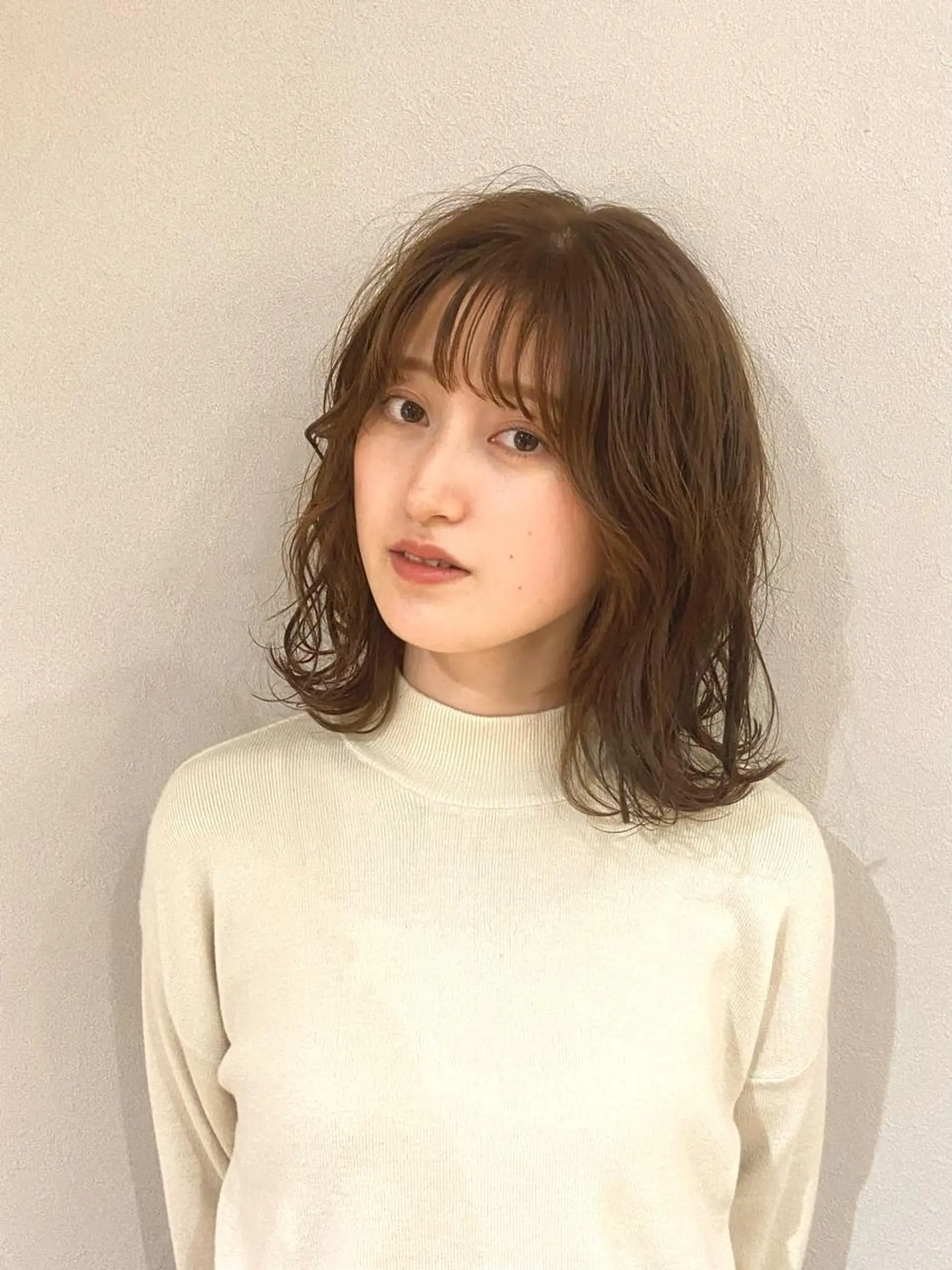 ミディアム カラー アメリラブヘアー 土屋 洋平のヘアスタイル