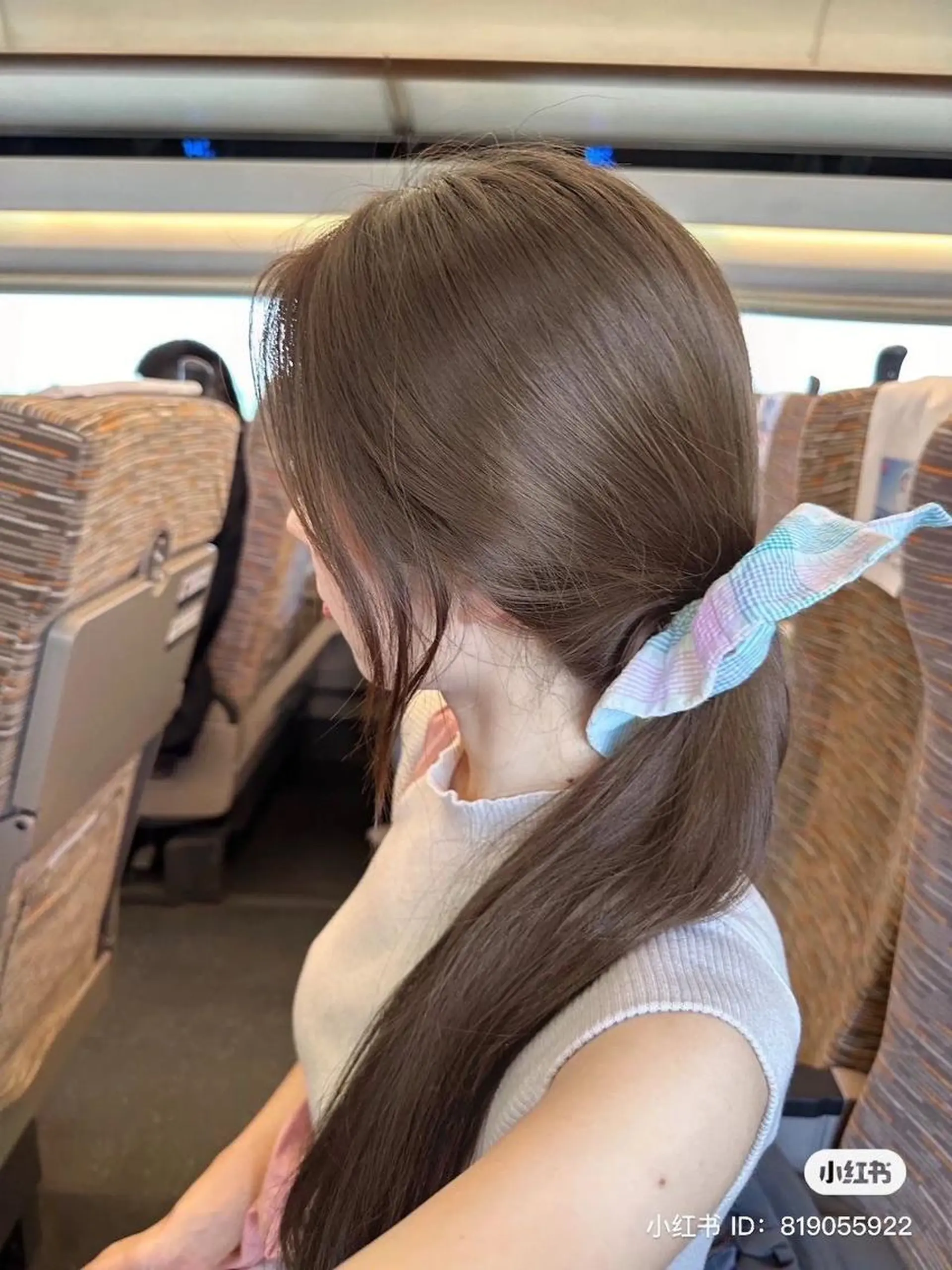 ロング カラー カット ヘアカラー トリートメント ヘッドスパ ヘアセット ナチュラルベージュ 🧸yuuna🧋のヘアスタイル