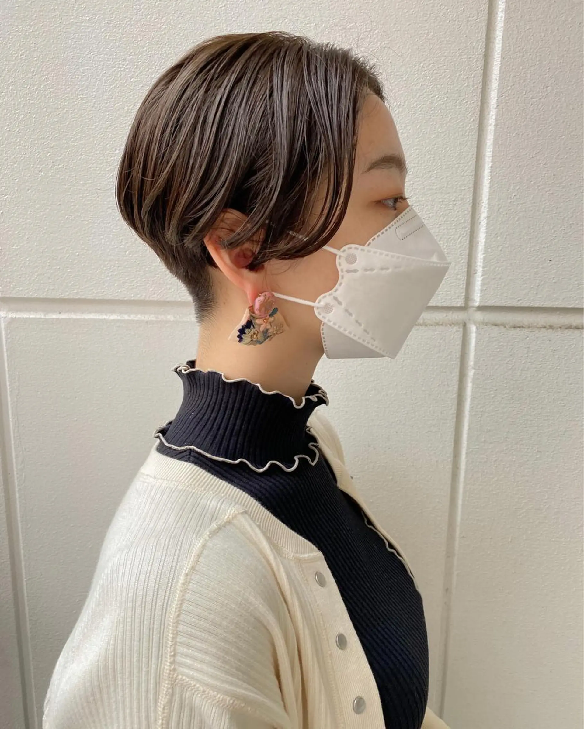 ショート カラー ハンサムショート 透明感カラー グレージュ 韓国風ヘア ショートヘア a moment(モーメント)所属・蔵前 デザインカット KOBAYASHIのその他イメージ