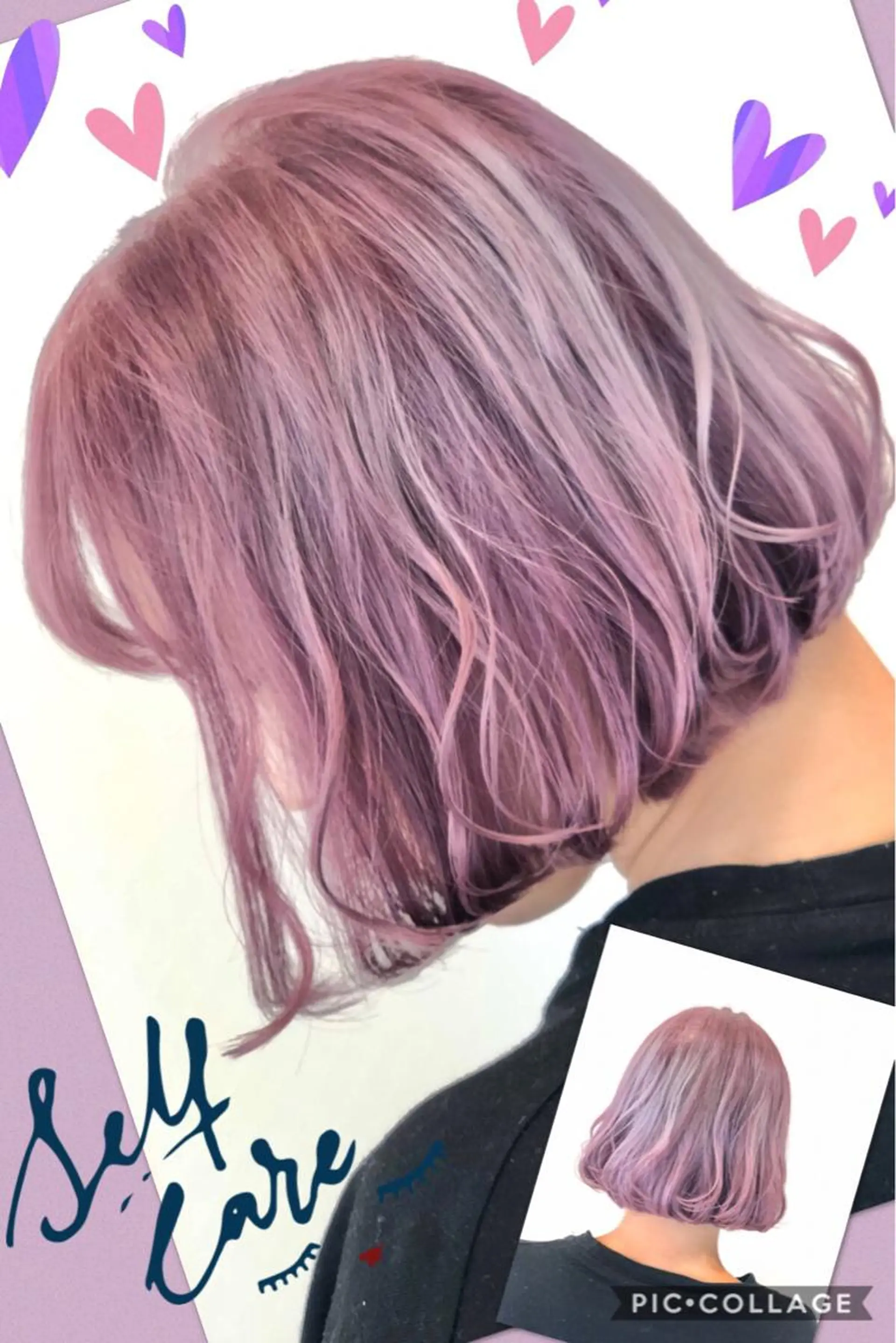 ショート カラー ブリーチ ケアブリーチ 透明感カラー イルミナカラー ラベンダーカラー 永島 桜のヘアスタイル
