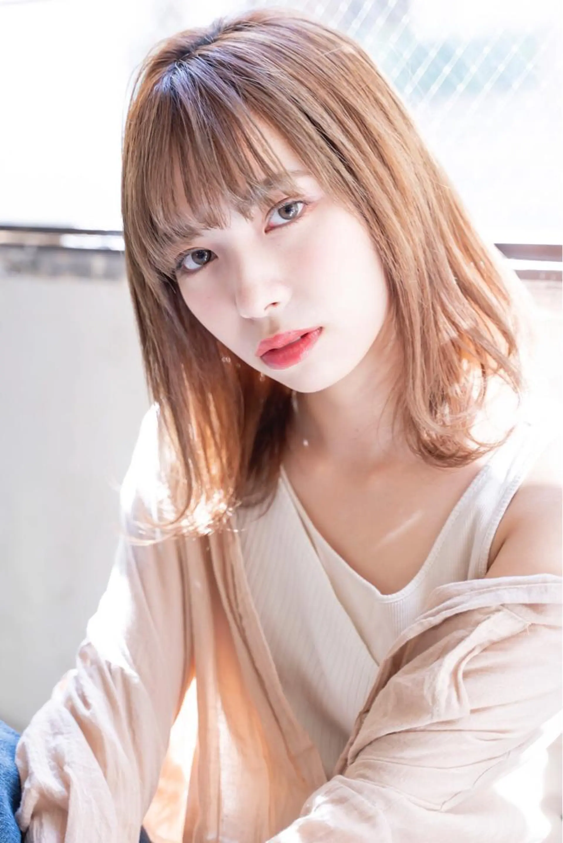 ミディアム ヘアカラー トリートメント ヘッドスパ ヘアセット 山口 竣也のヘアスタイル