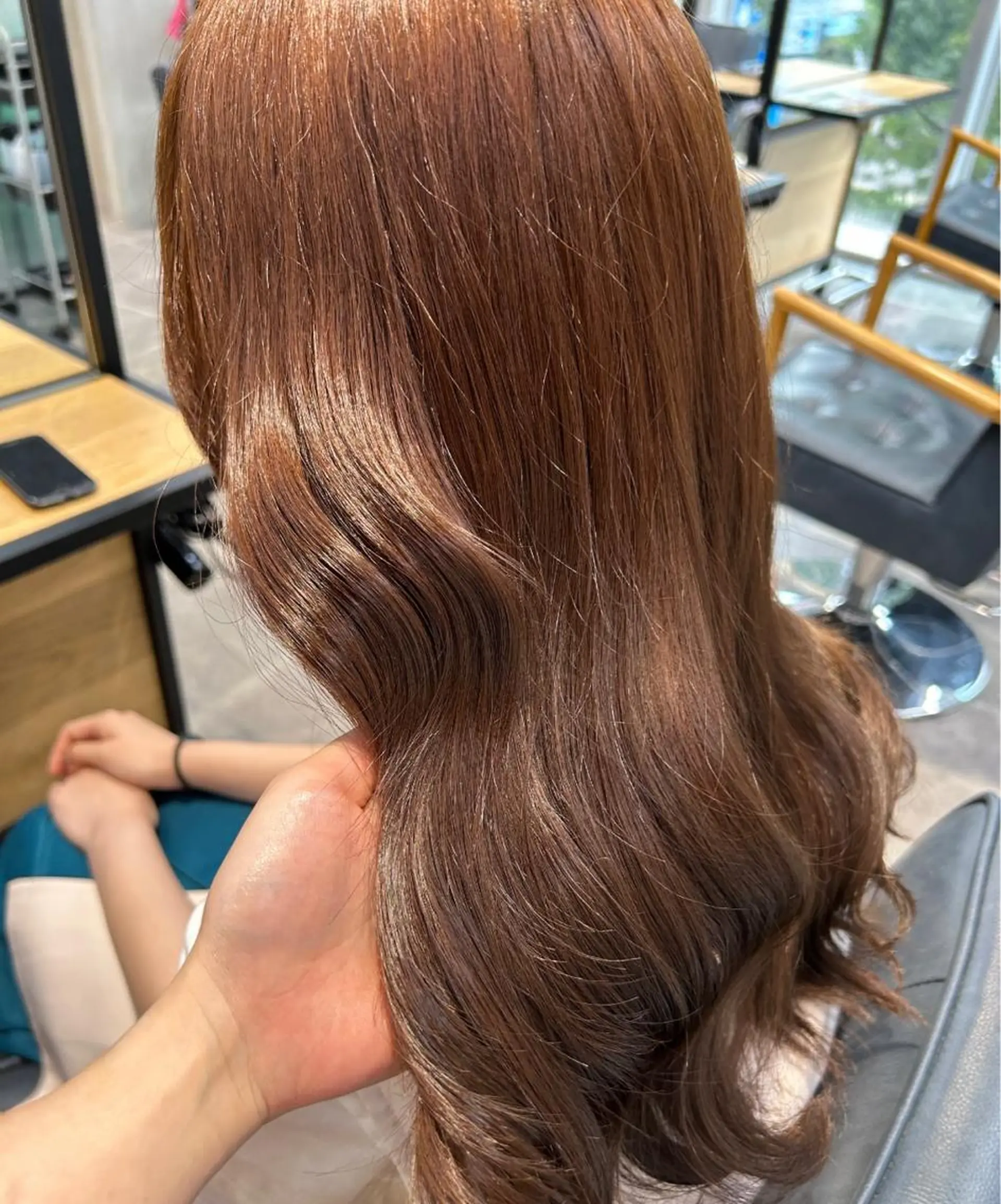 ロング カラー カット ヘアカラー トリートメント newi梅田🫧韓国 ヘア🫧sakiのヘアスタイル