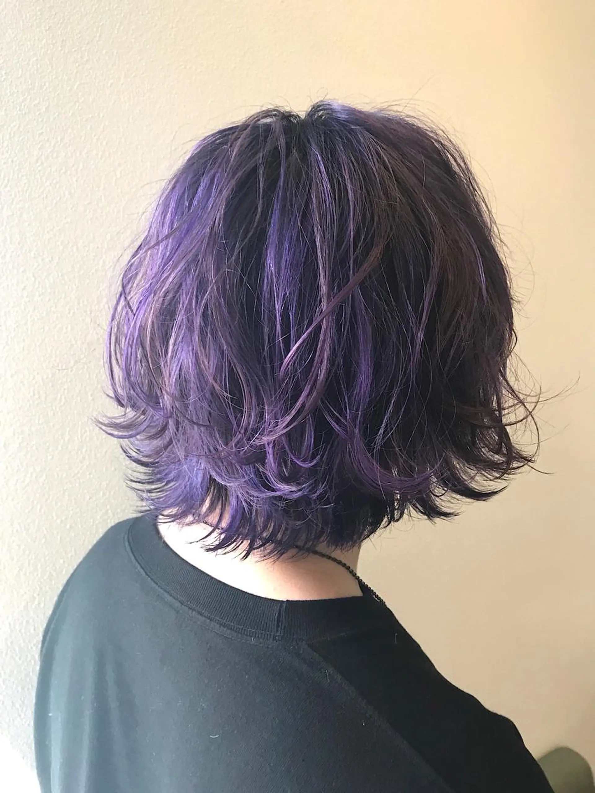 ショート カラー バイオレットカラー ヘアカラー トリートメント lani 天神大名/ブリーチのヘアスタイル