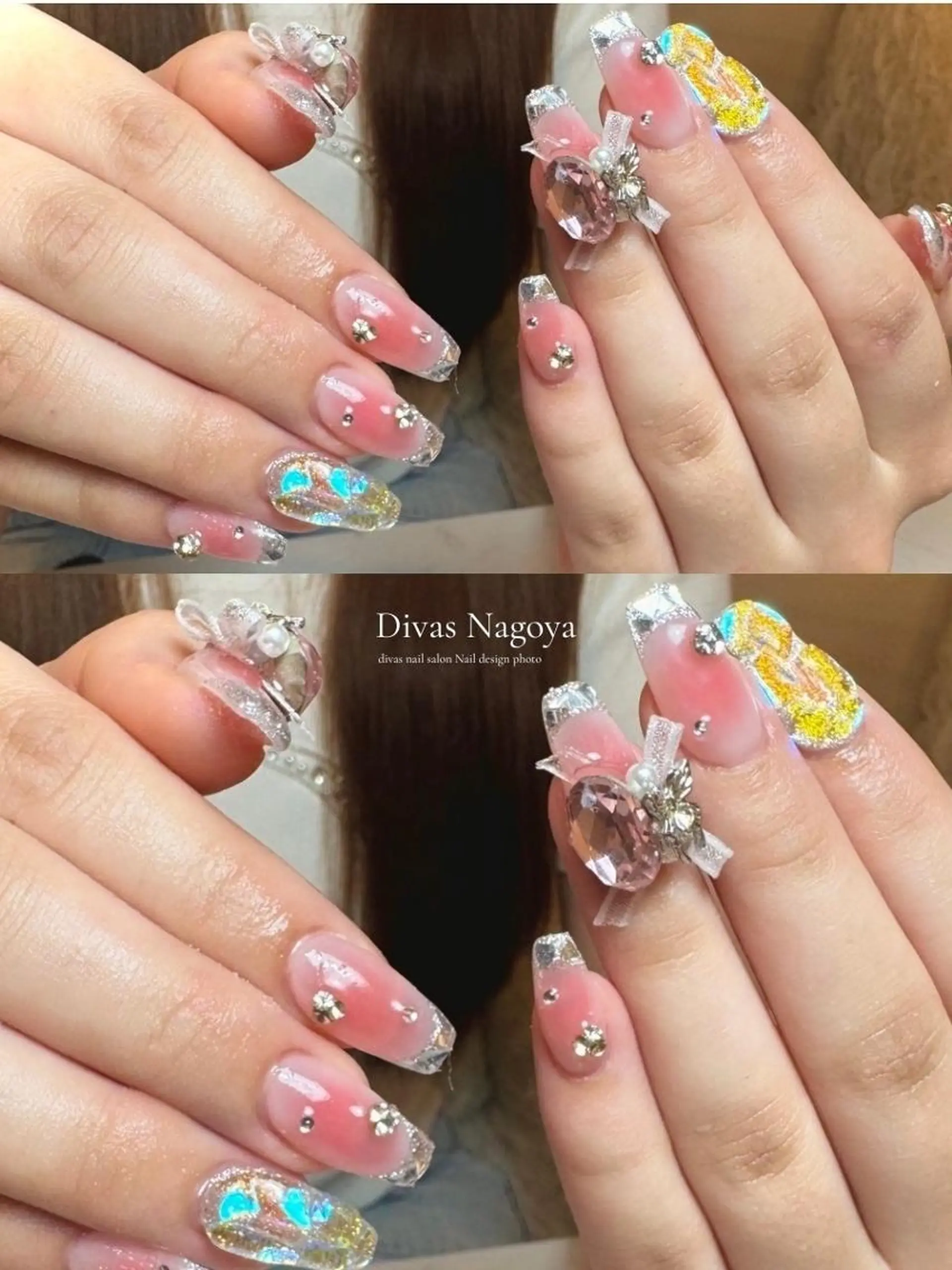 ネイル 長さ出し ジェルネイル 韓国ネイル マグネットネイル 持ち込み 🎀Sakae D.d nail🎀のネイルデザイン