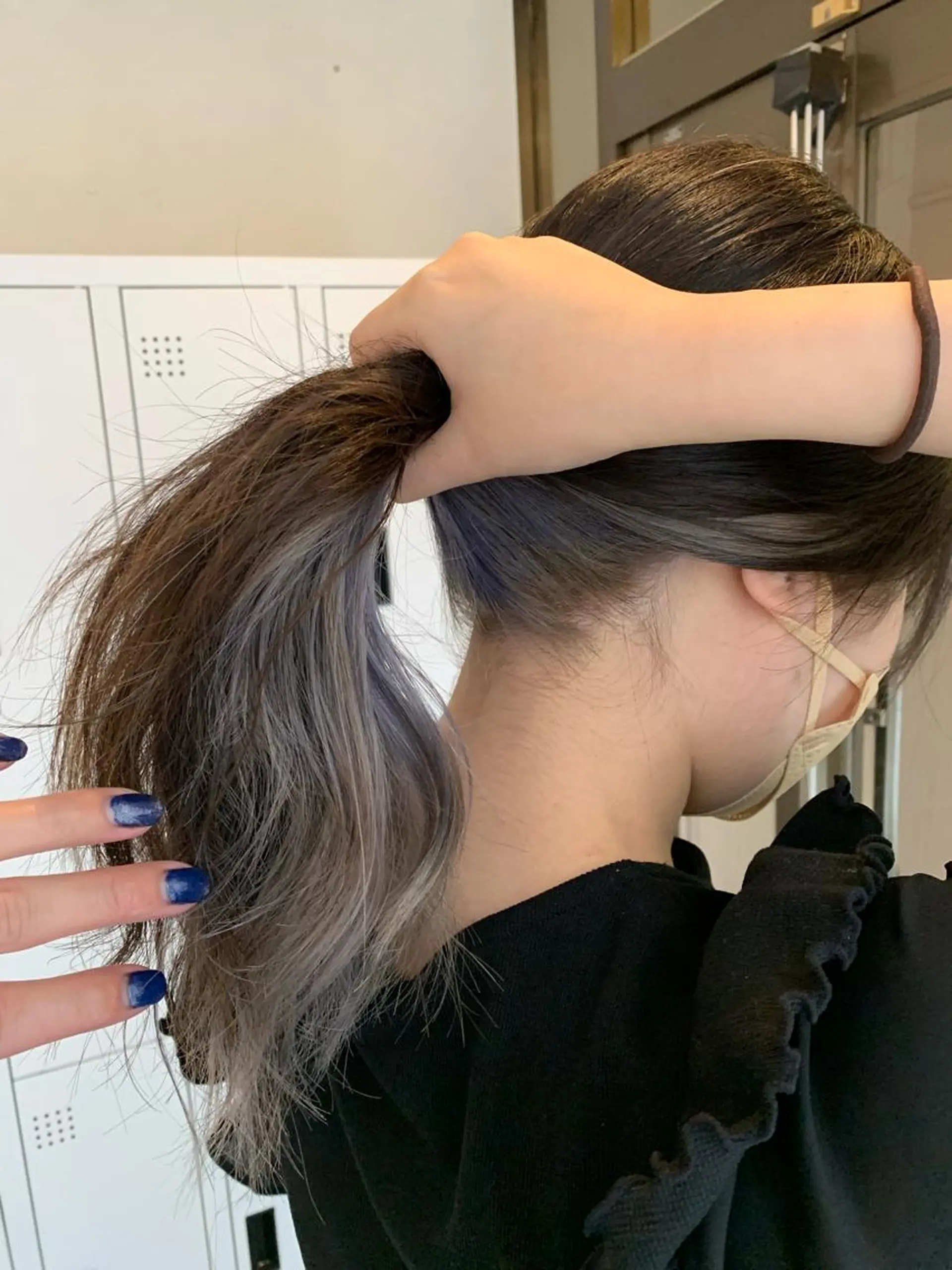 ミディアム アッシュ CECIL hair なんば店所属・メンズパーマ 艶髪☆店長☆有馬のヘアスタイル