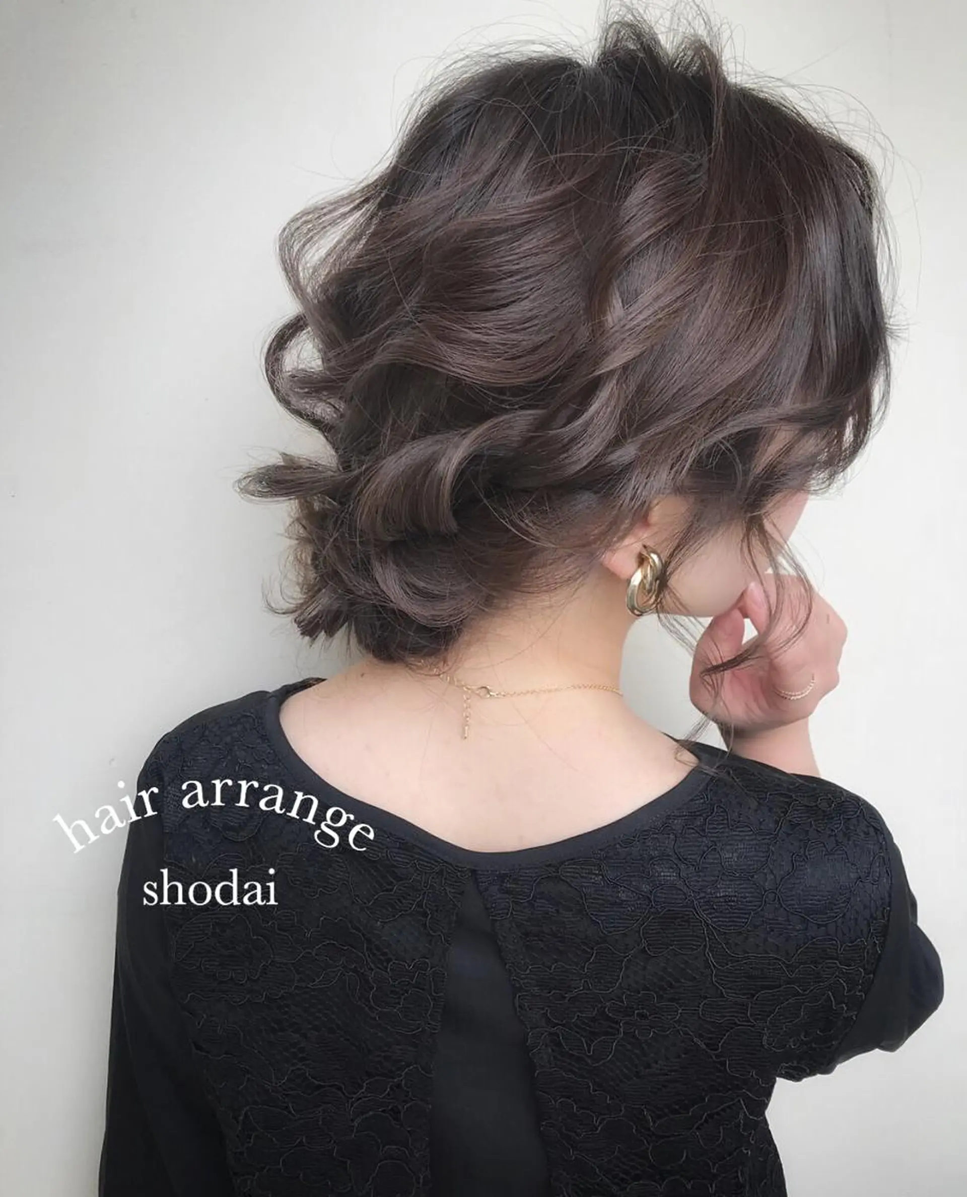 セミロング カラー ヘアアレンジ ハイライト、レイヤー カット/西梅田/中西のヘアスタイル