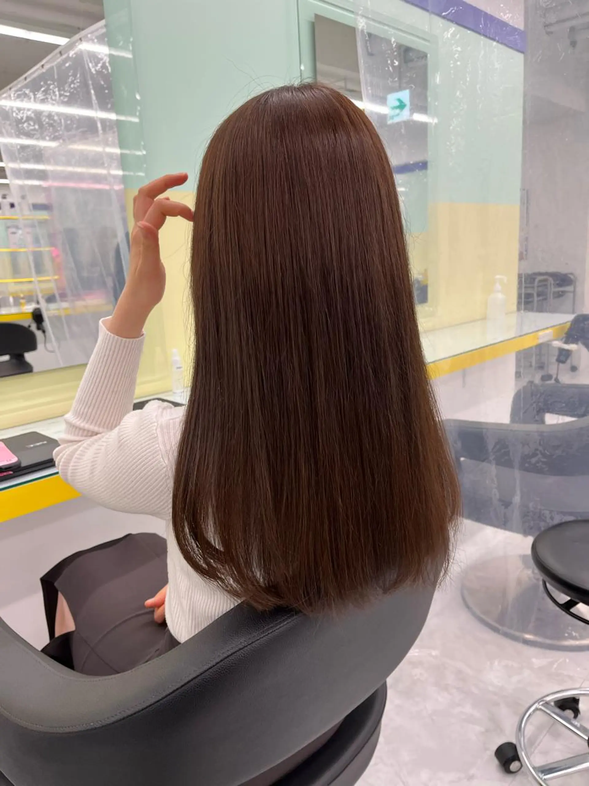 ロング ヘアカラー ヘッドスパ ヘアセット I S所属・🌿透明感カラー‪ 縮毛矯正✨かずきのヘアスタイル