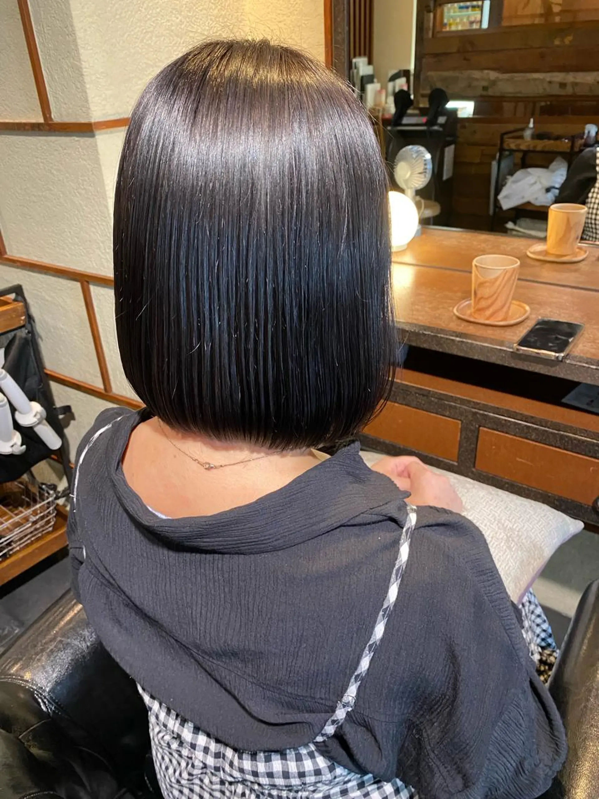 ミディアム ヘアカラー 白井 雅美のヘアスタイル