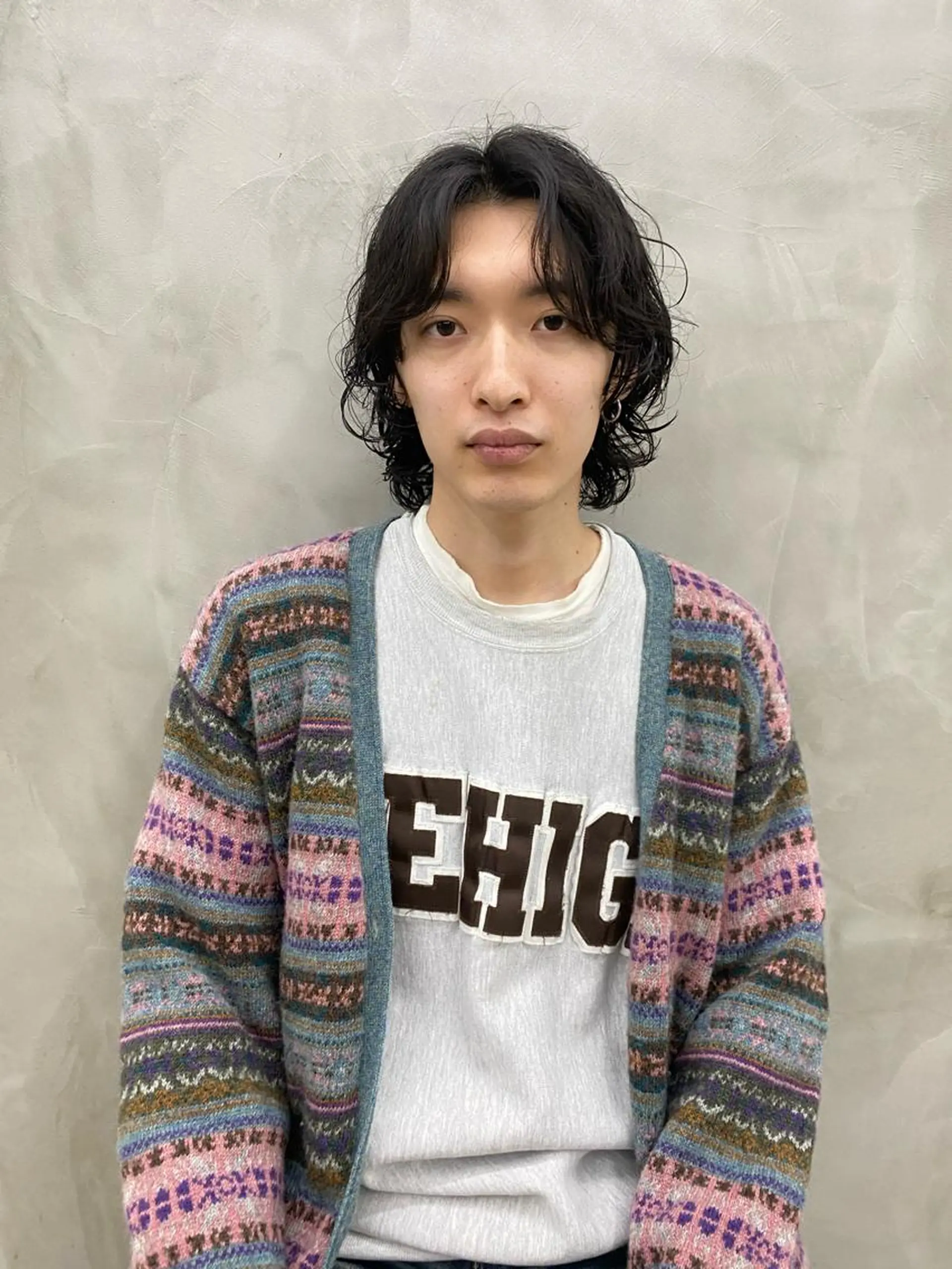 カラー パーマ メンズ メンズバレイヤージュ メンズブリーチ センターパート フェードカット メンズハイライト yiye 青山所属・無料カットモデル募集 🌱ひょうがのヘアスタイル