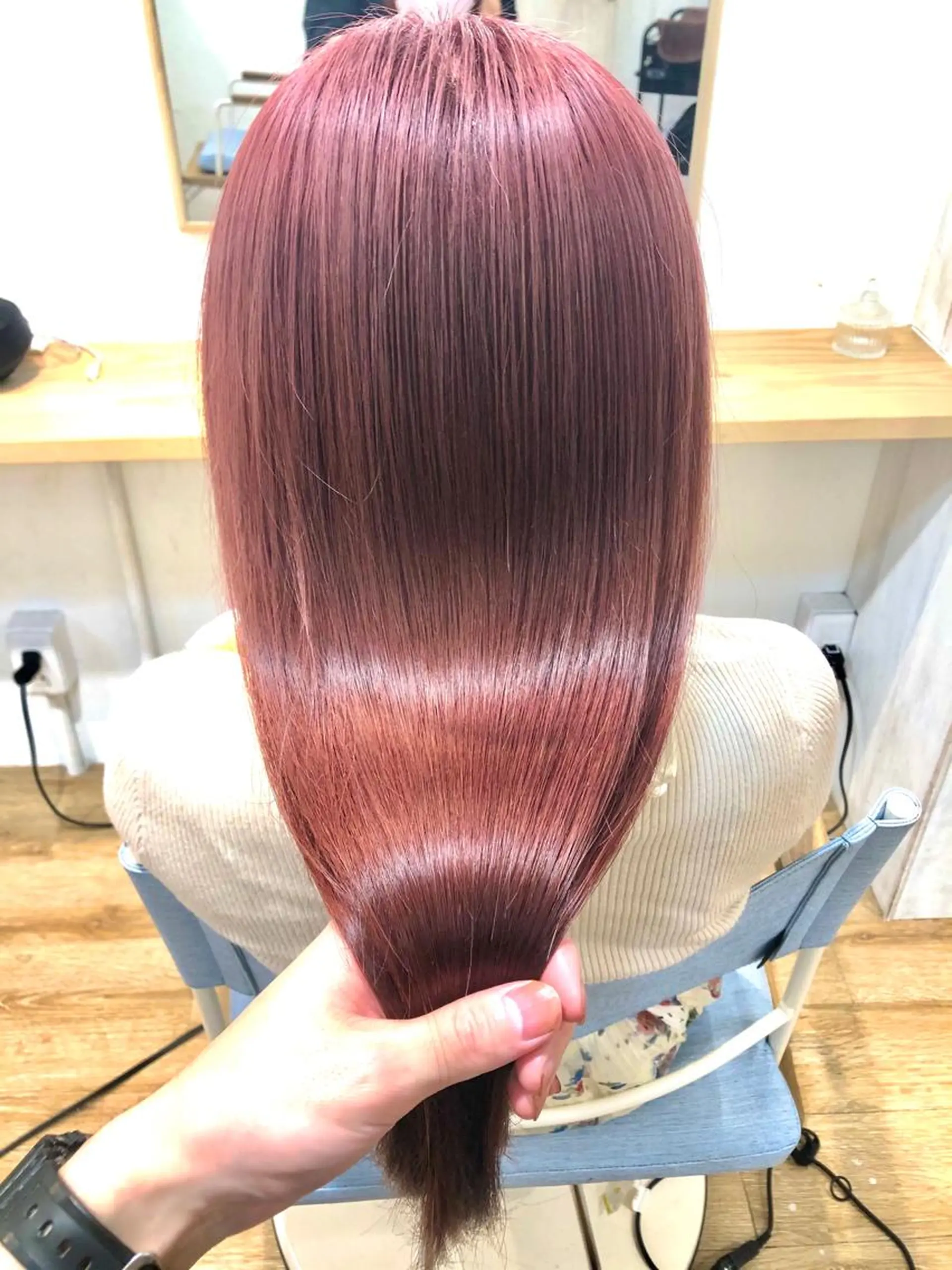 ロング カラー カット ヘアカラー トリートメント ⭐️韓国髪質改善 レイヤー⭐️亀山努のヘアスタイル
