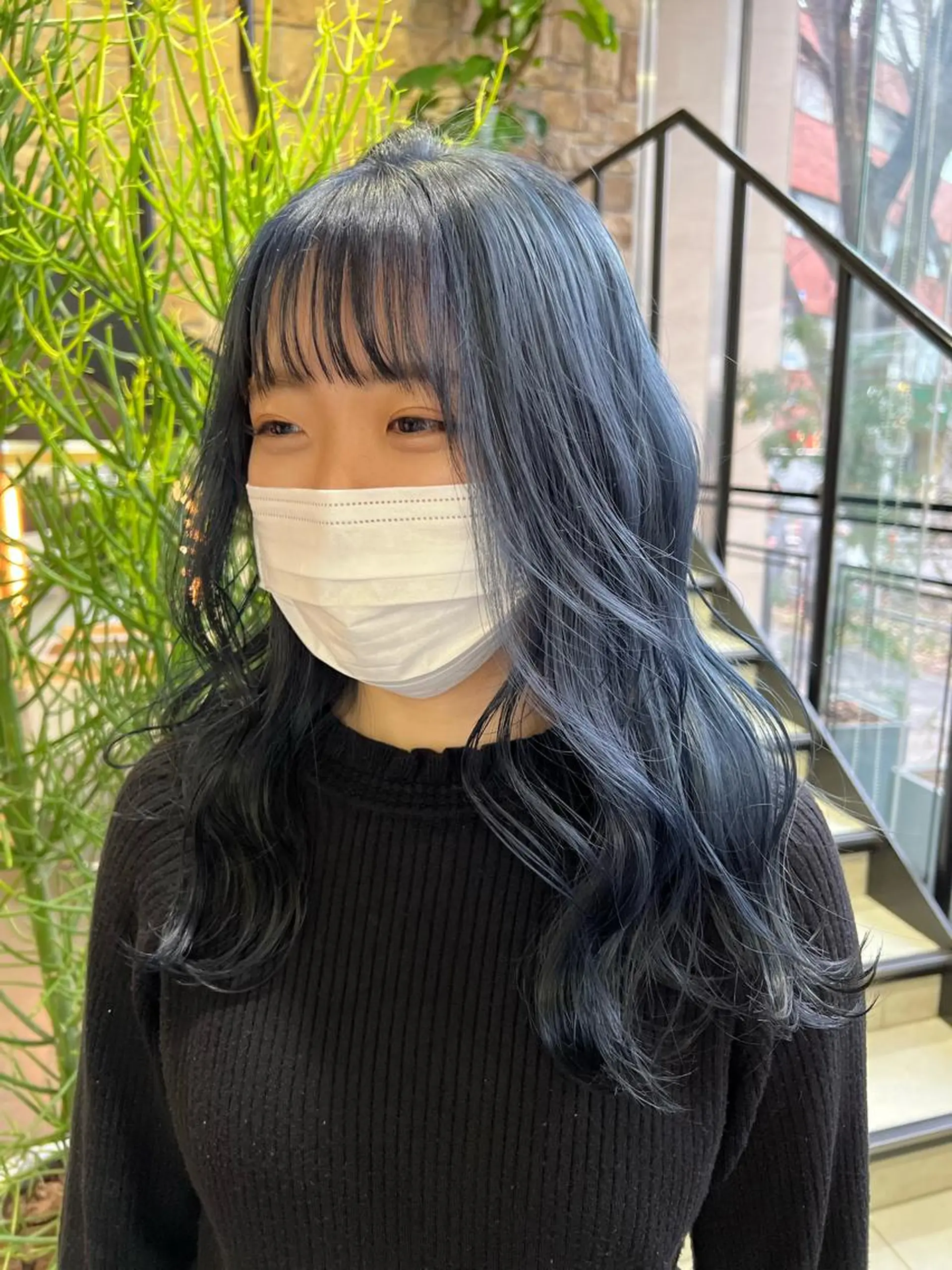 ロング カラー ヘアアレンジ カット ヘアカラー トリートメント チャンモリパーマ/韓 国/Minami🦋のヘアスタイル