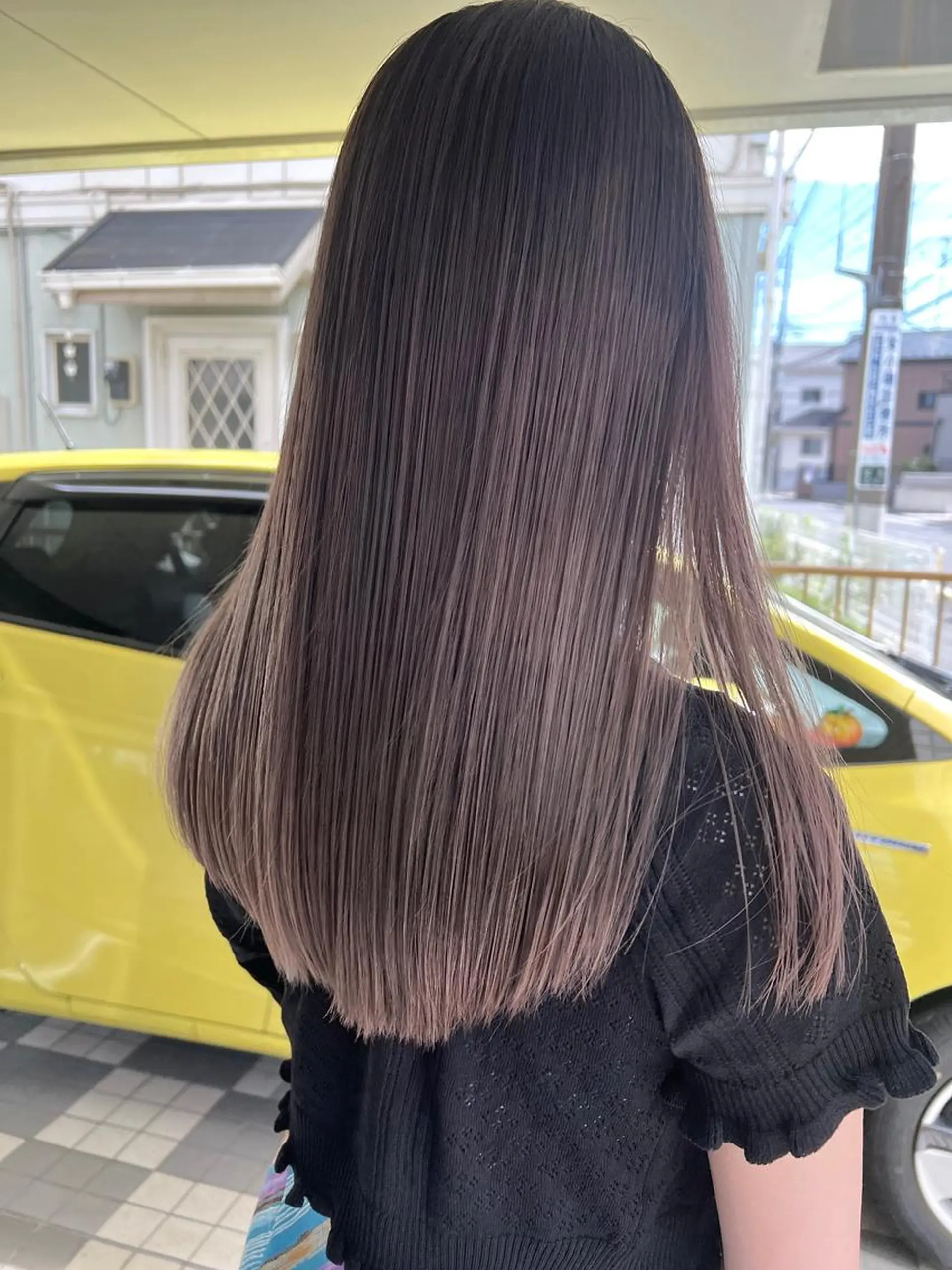 ロング カラー バレイヤージュ ブリーチ ケアブリーチ ダブルカラー イヤリングカラー ヘアカラー 🌷かわばた めい🌷のヘアスタイル
