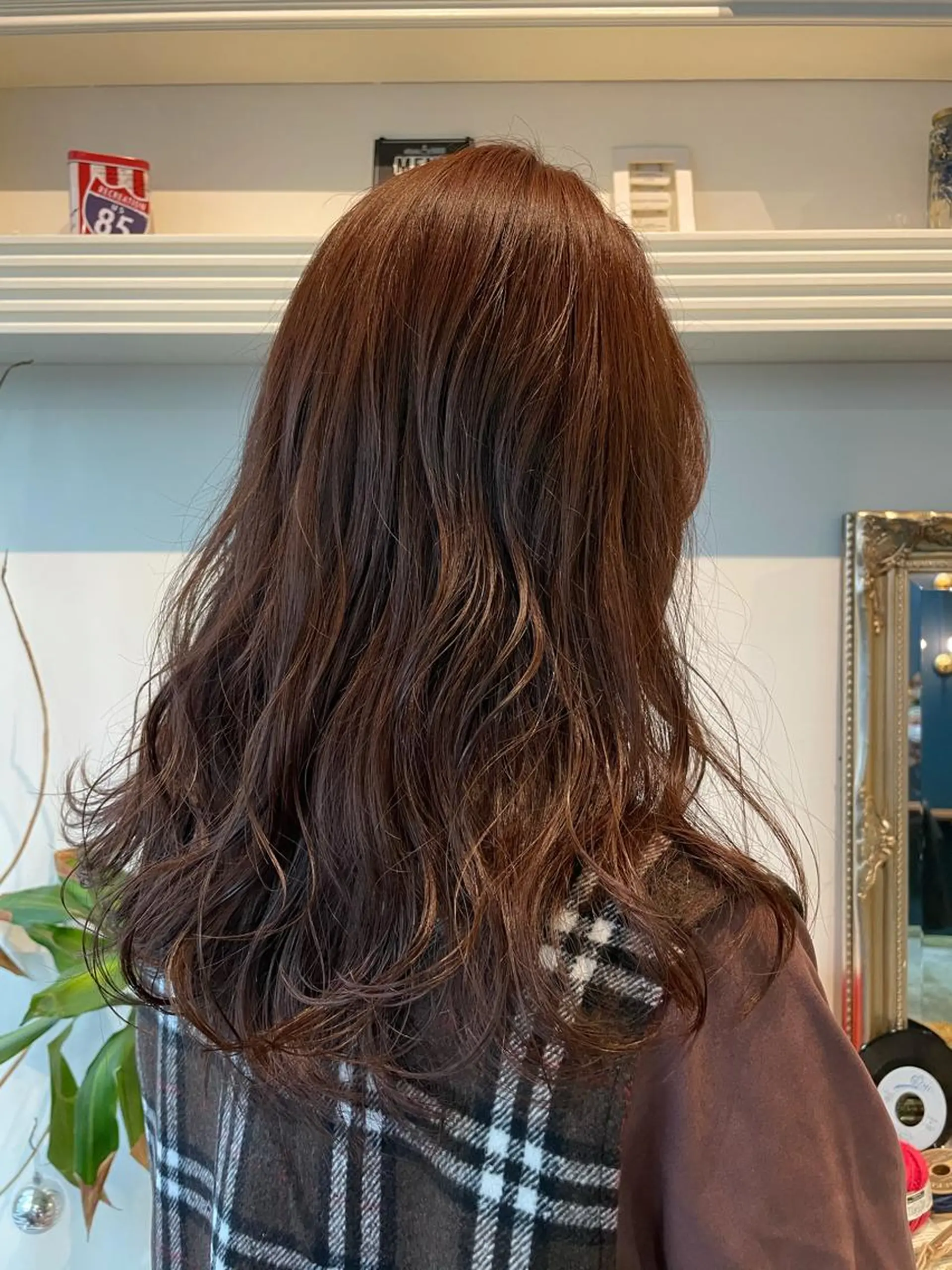 セミロング カラー ブラウンカラー ピンクカラー ピンクブラウン 💐パーソナルカラー /市橋加菜💐のヘアスタイル