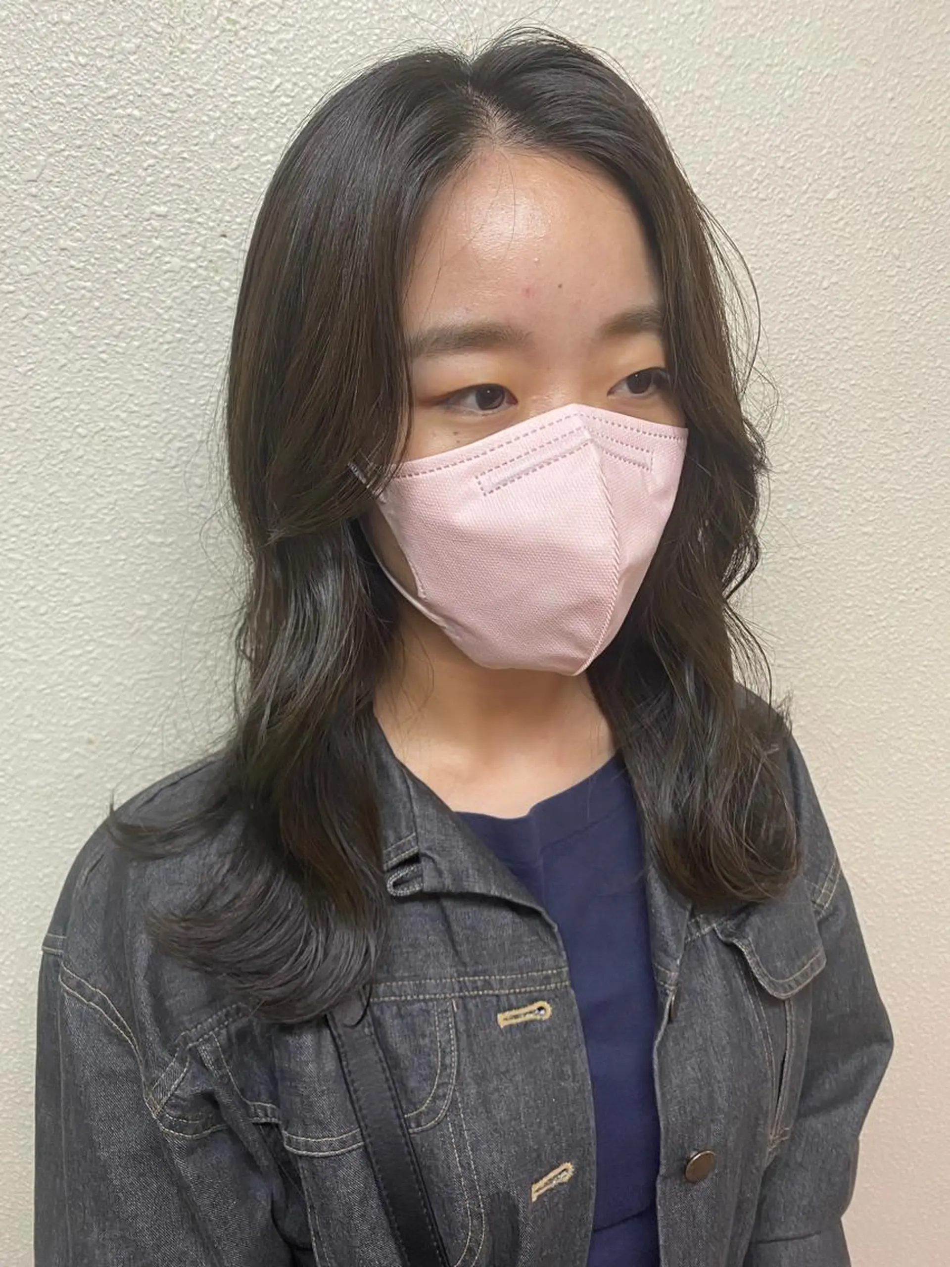 セミロング カラー 韓国風ヘア カット ヘアカラー トリートメント ikeda shioriのヘアスタイル