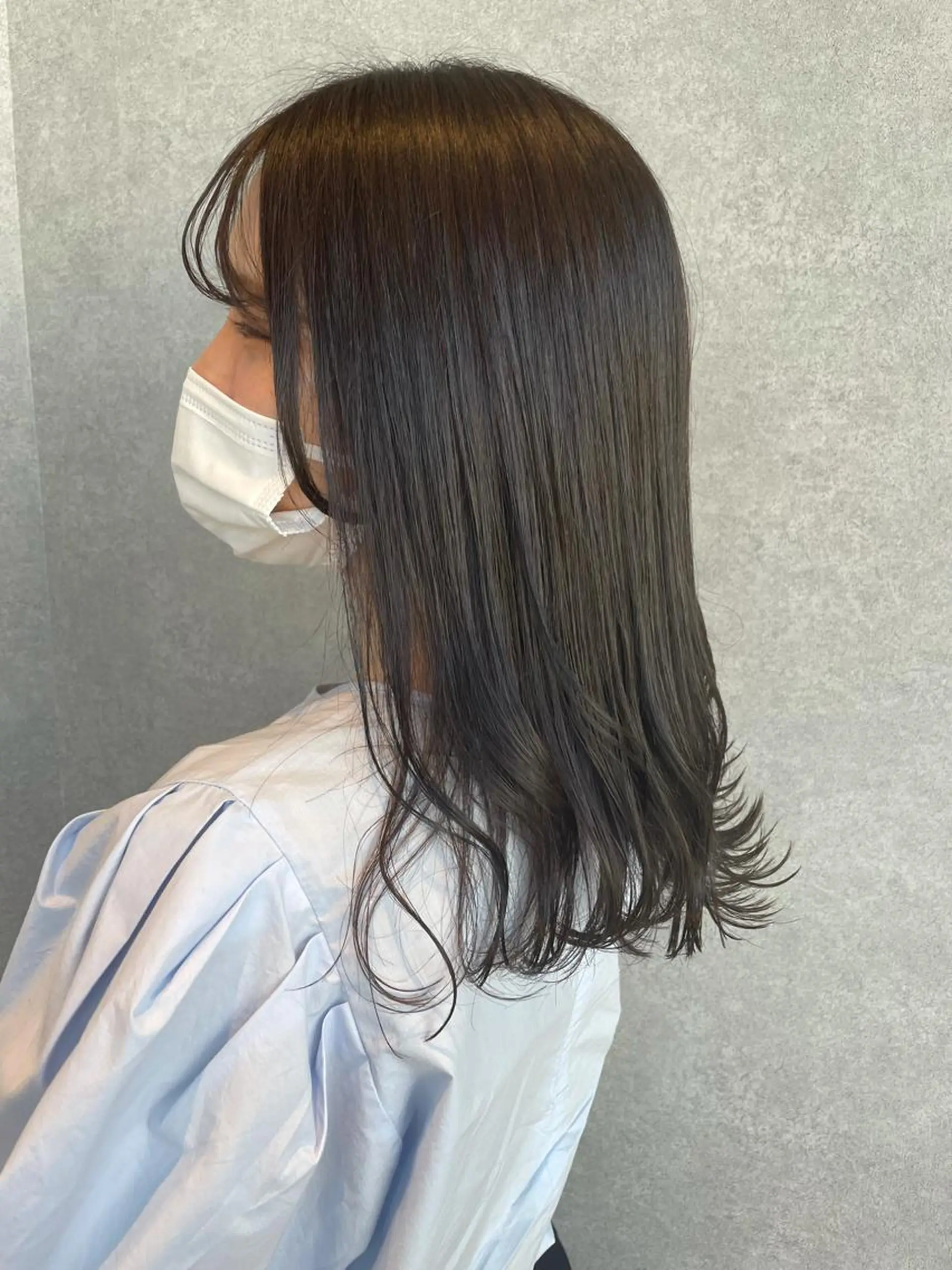 セミロング カラー ヘアカラー トリートメント gotoday　shaire　saron所属・miu. ボブ/透け感カラーのヘアスタイル