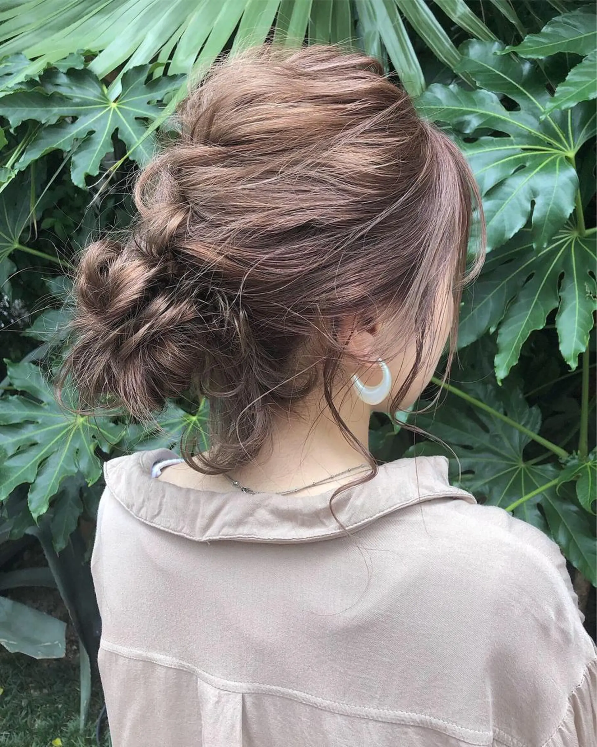 セミロング ヘアアレンジ GiseL アンリのヘアスタイル