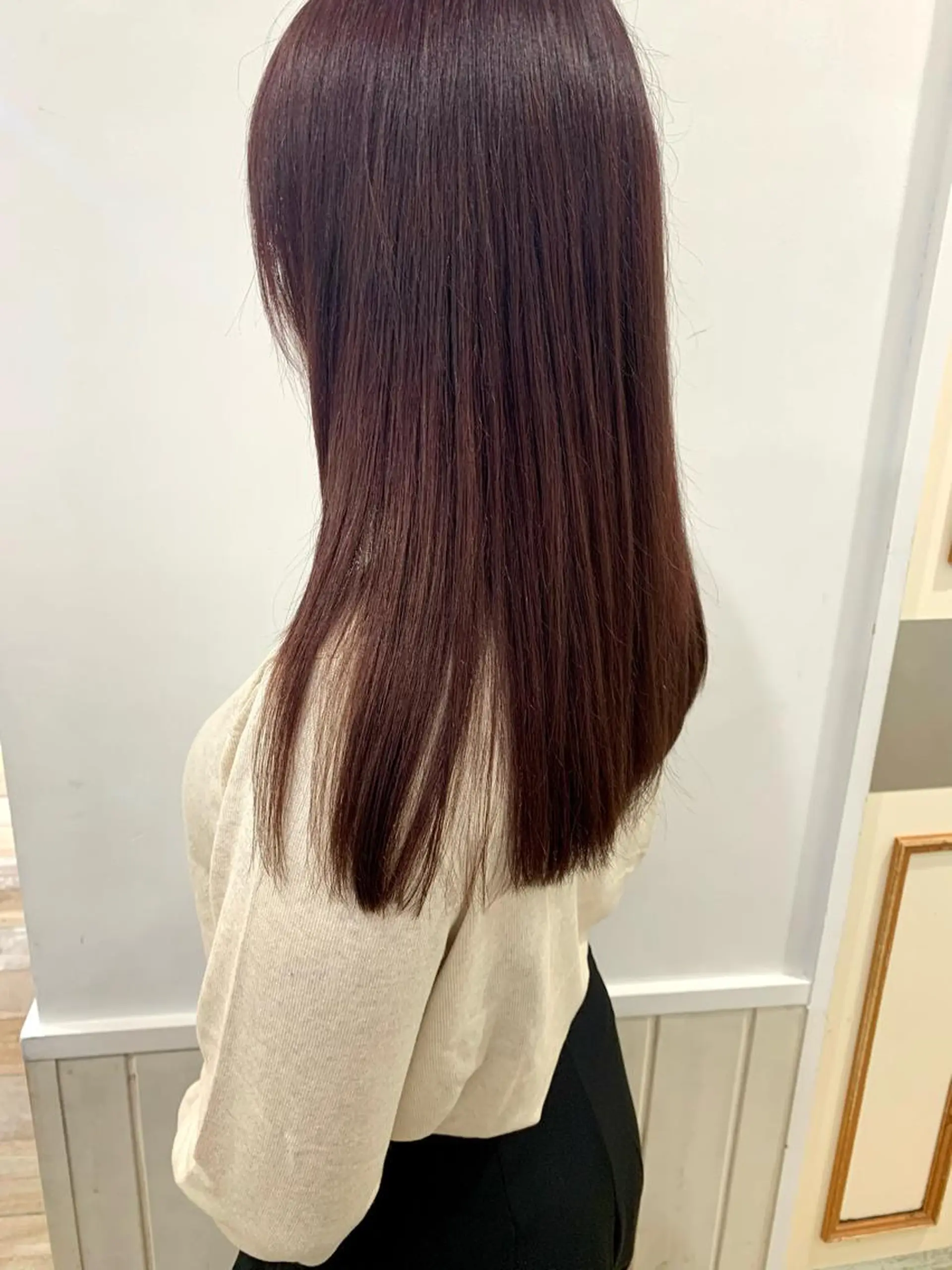 セミロング カラー カット ヘアカラー トリートメント ぱつっとボブ/ 小野あかねのヘアスタイル