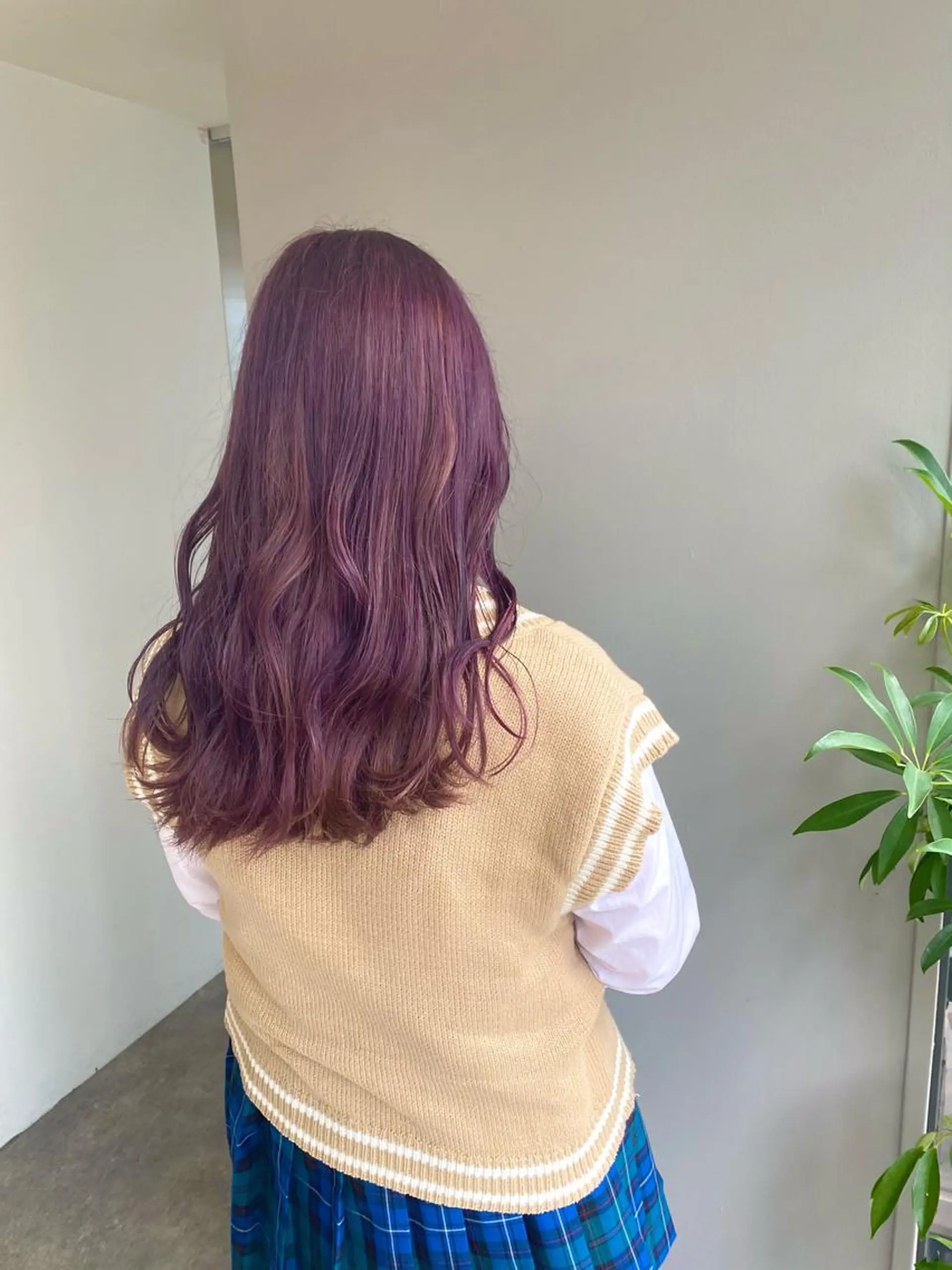 ロング カラー ヘアアレンジ パープルカラー シルバー ヘアカラー ボブ /ニュアンス/ satomi🧸💖のヘアスタイル