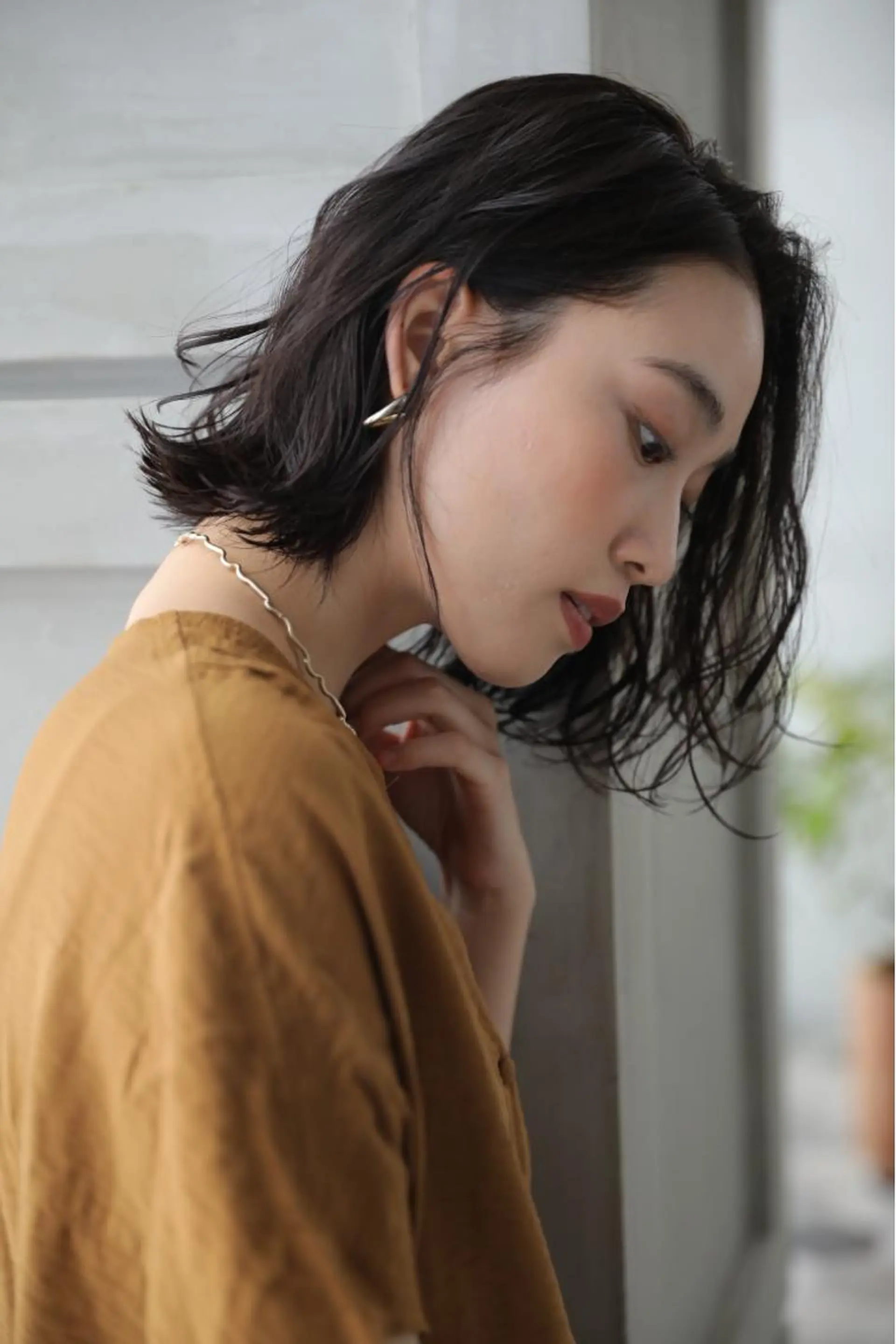 ミディアム ミディアムパーマ ボブ 💎韓国カラー Giness坂下巧のヘアスタイル